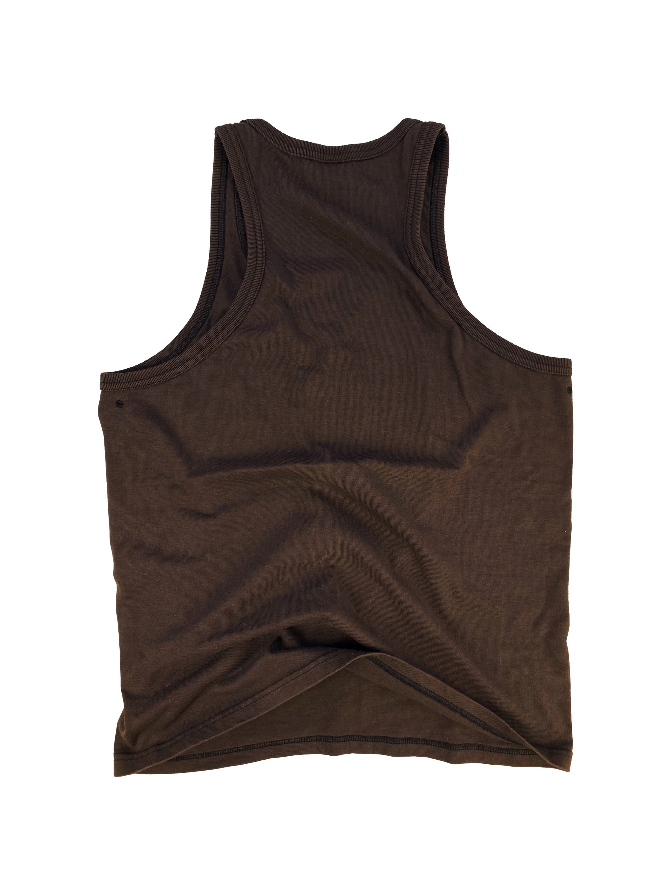 Number (N)ine Rustic Heavyweight Brown Tank-top