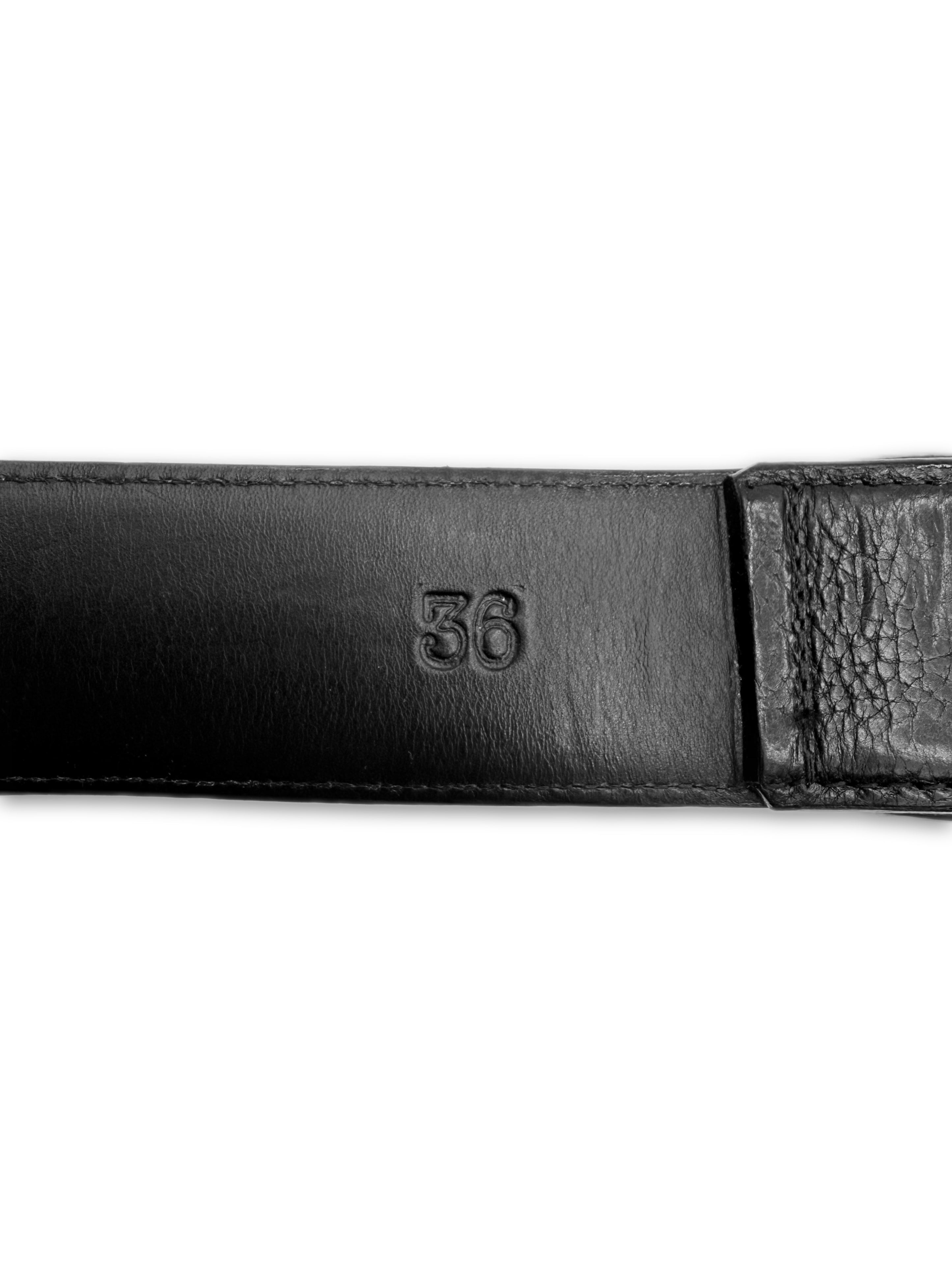 Chrome Hearts 3 Piece Western .925 Silver Leather Belt
