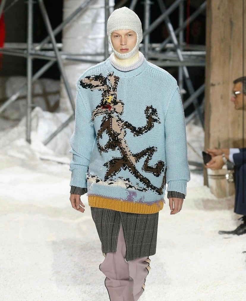 AW18 CK205W39NYC Raf Simons Looney Tunes ‘Road Runner’ Knit