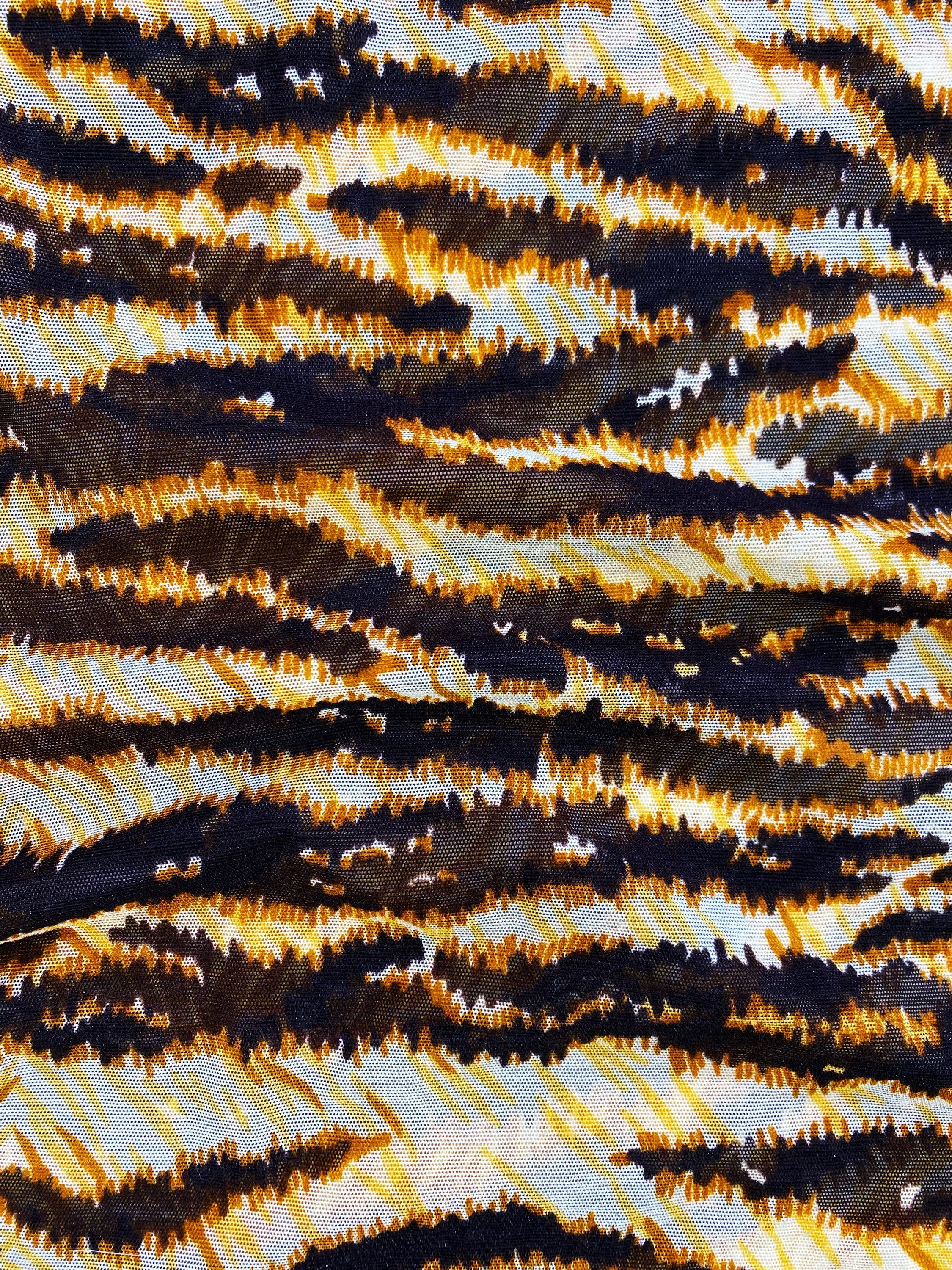 2000’s Dolce & Gabbana Mesh Tiger Print Skin Fitting Longsleeve Shirt