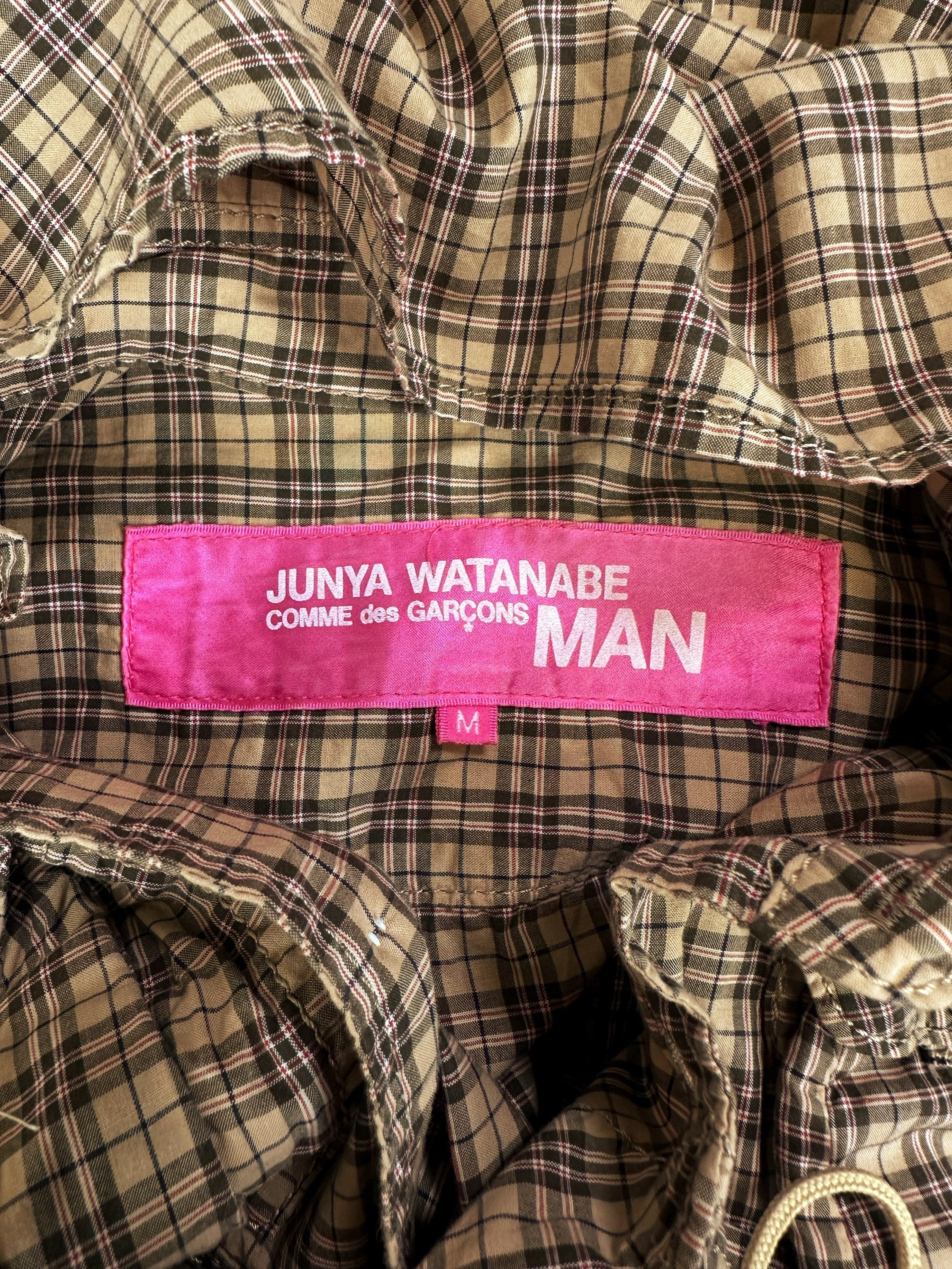 SS05 Junya Watanabe ‘3D Cargo’ Pocket Plaid Utility Shirt