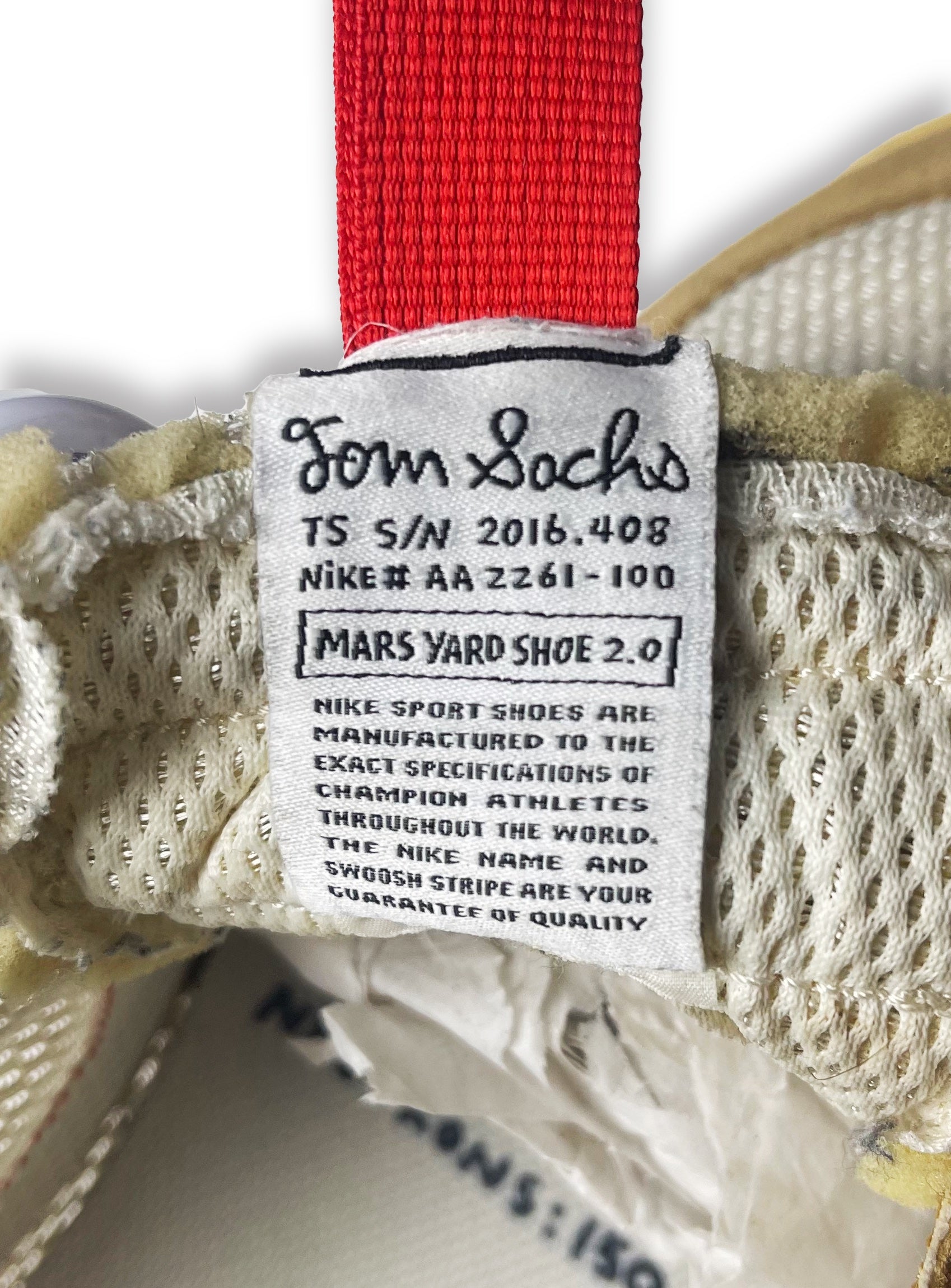 2016 Nike x Tom Sachs ‘Mars Yard’ 2.0 Tan Reconstructed Sneakers