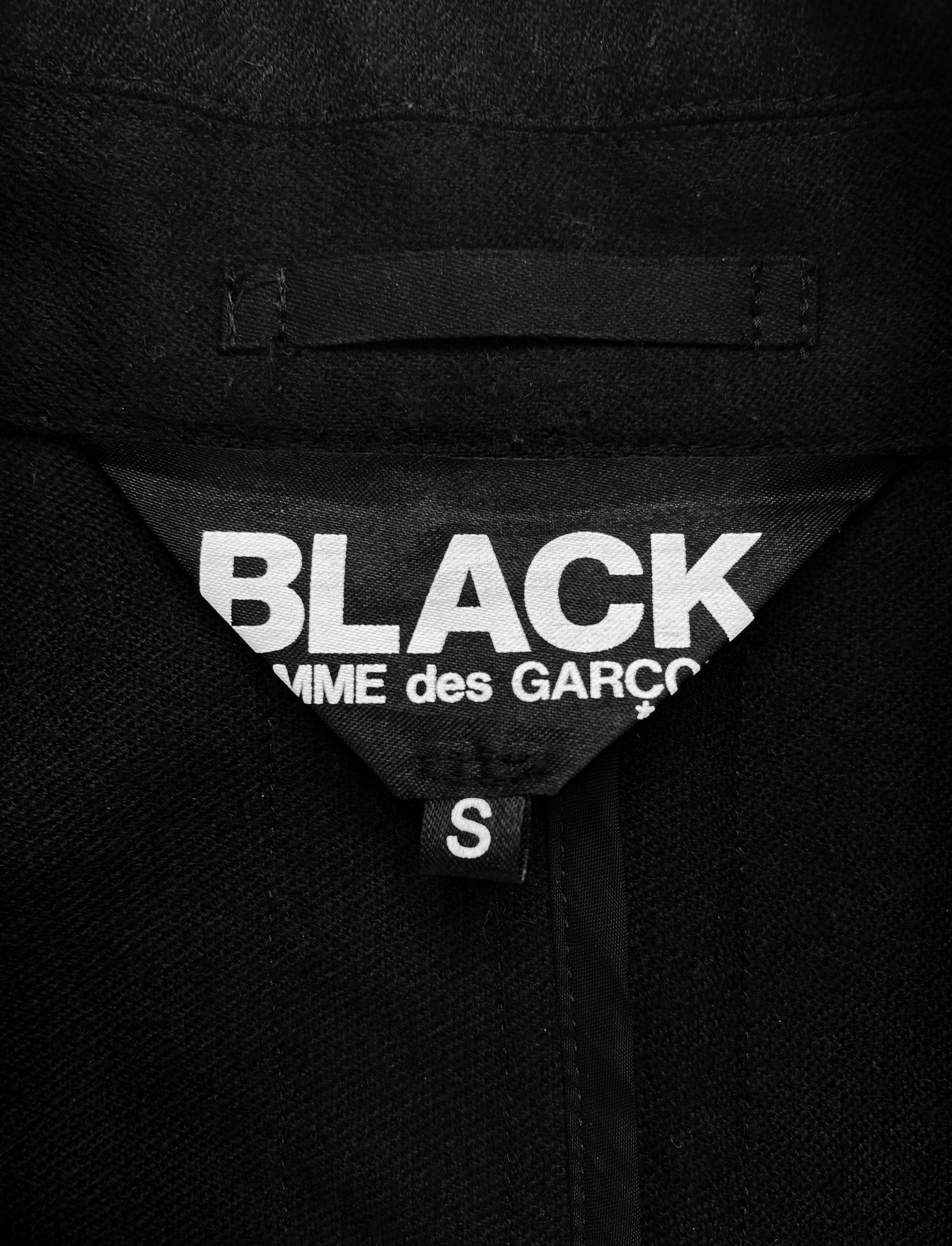 AW10 Comme des Garçons BLACK Striped Riders Jacket