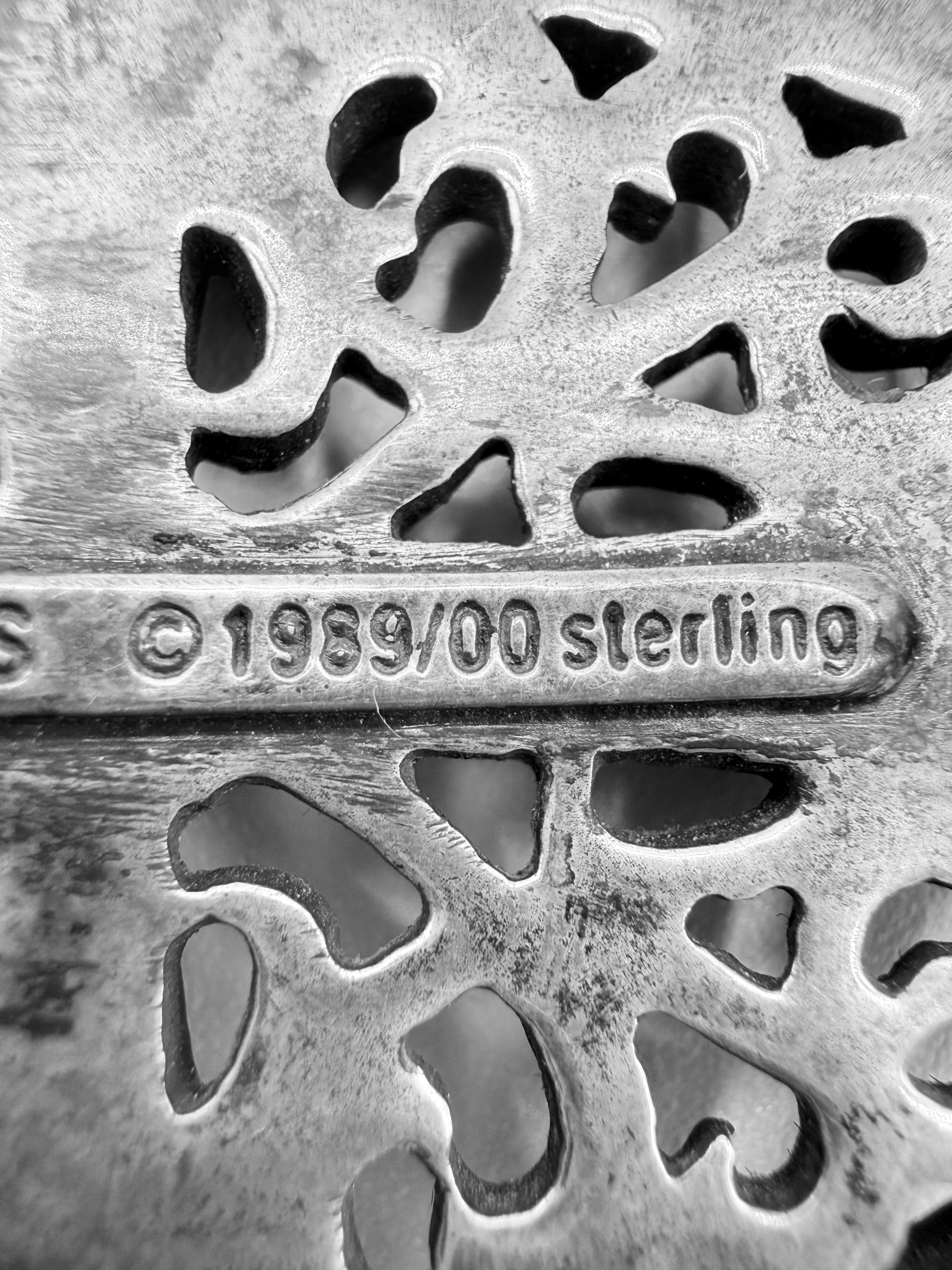 Chrome Hearts 1 Inch Oval .925 Silver Belt Buckle