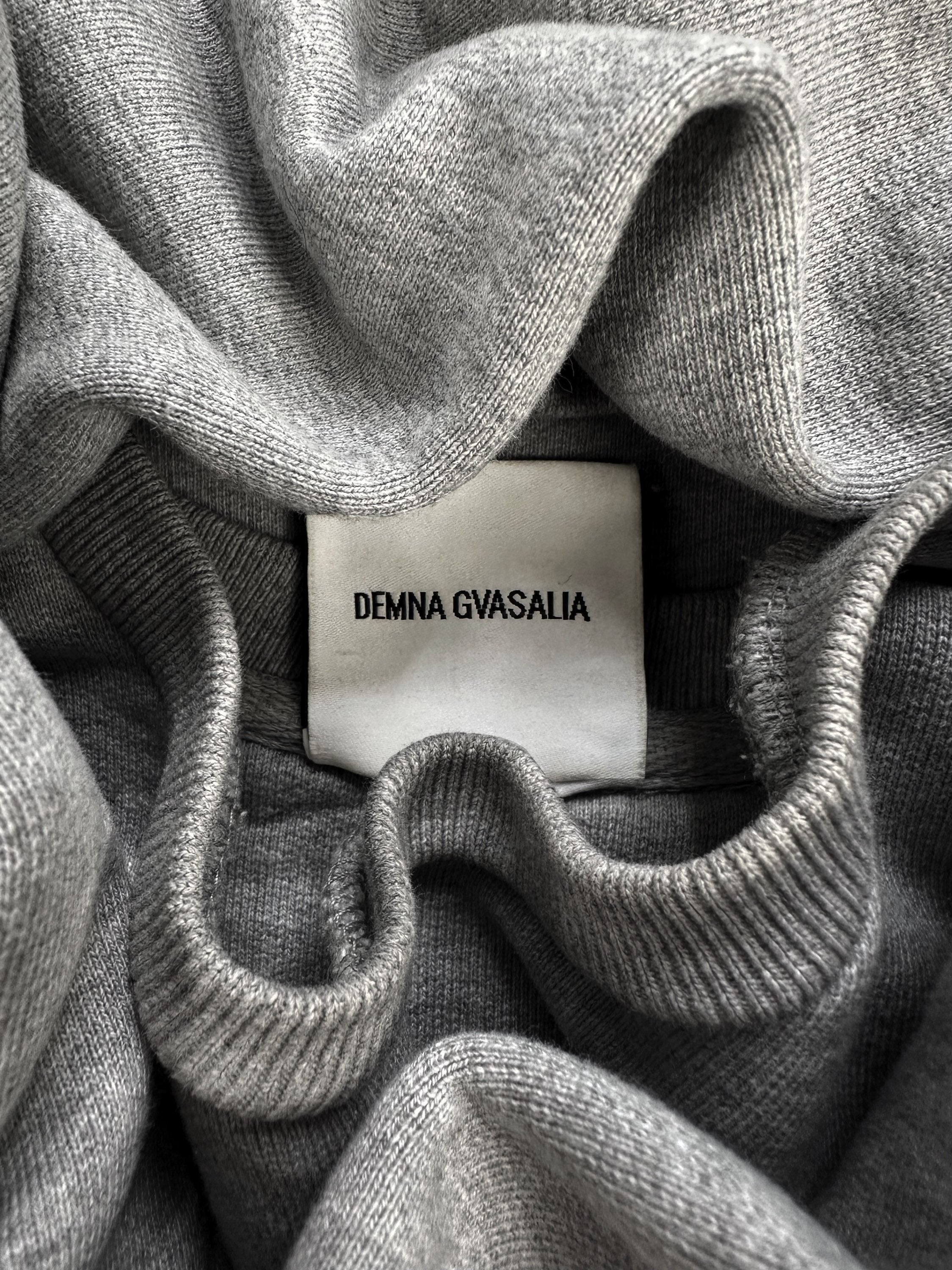 SS15 Vêtements ‘Jumbo Sleeve’ Cropped Heather Grey Crewnec
