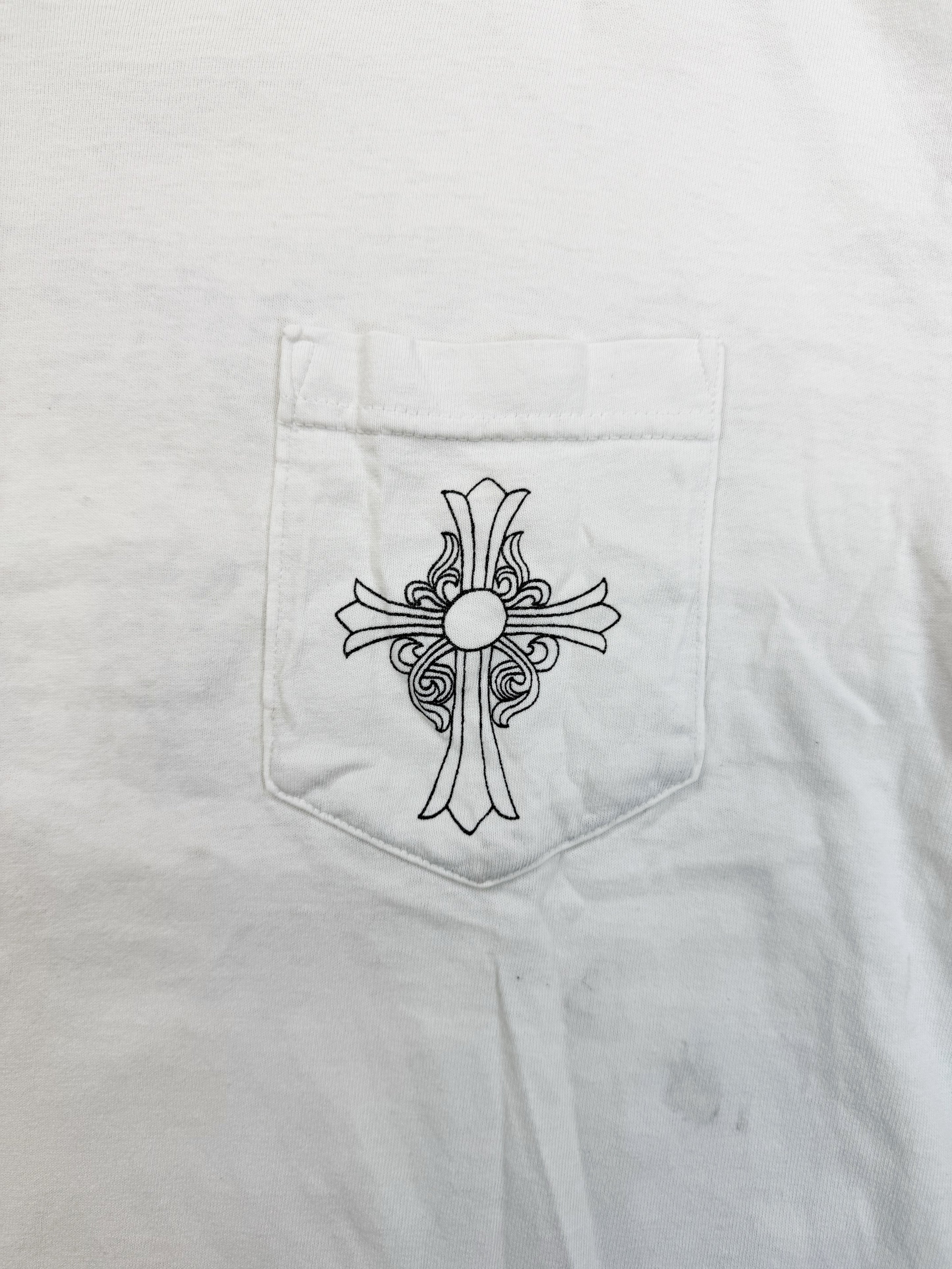 Chrome Hearts New York Exclusive Cross White Vintage T-Shirt