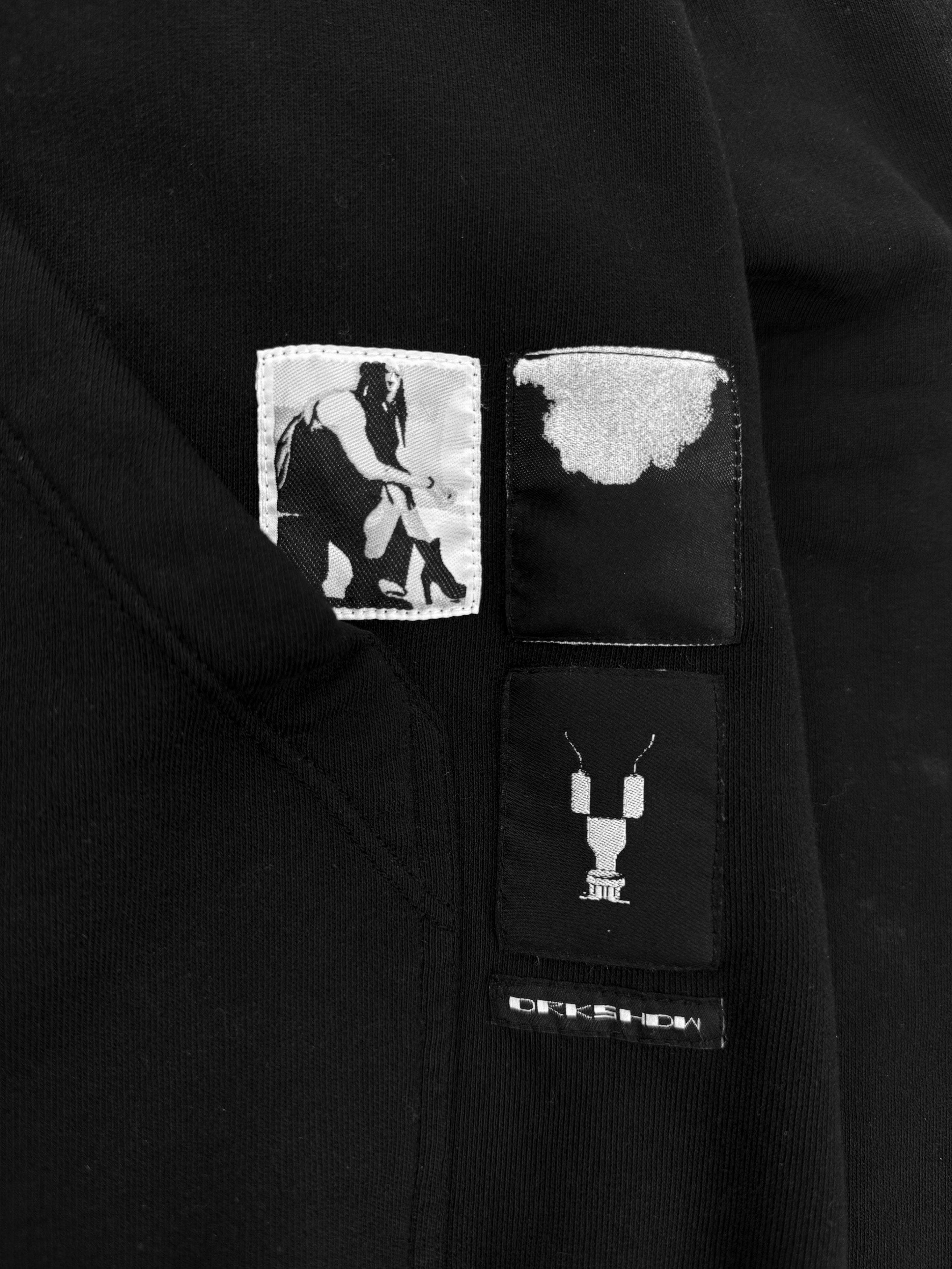 Rick Owens DRKSHDW ‘Gimp’ Full Zip Black Cargo Pocket Hoodie