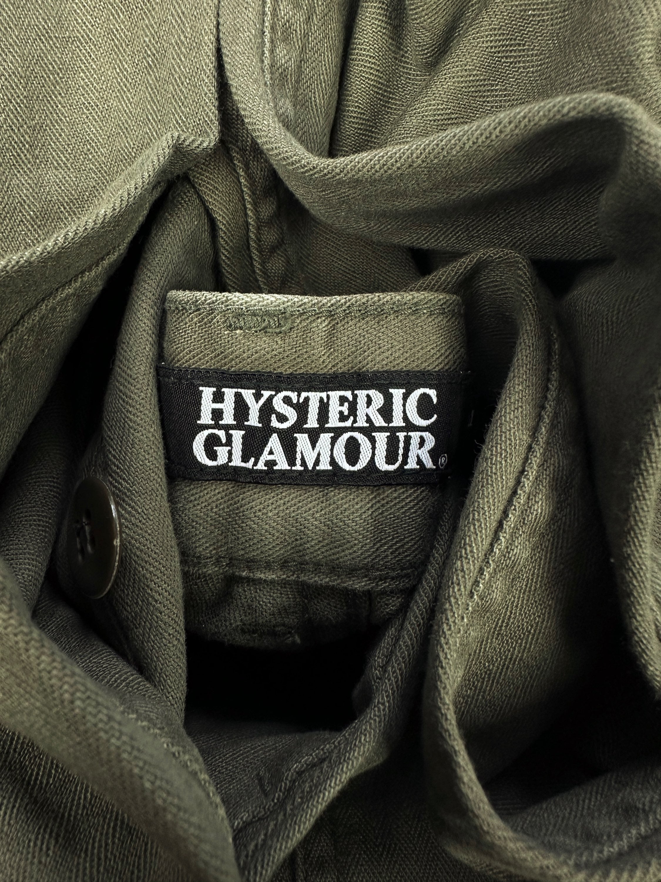 Hysteric Glamour Olive Green ‘Paneled’ Wide Cut Pants