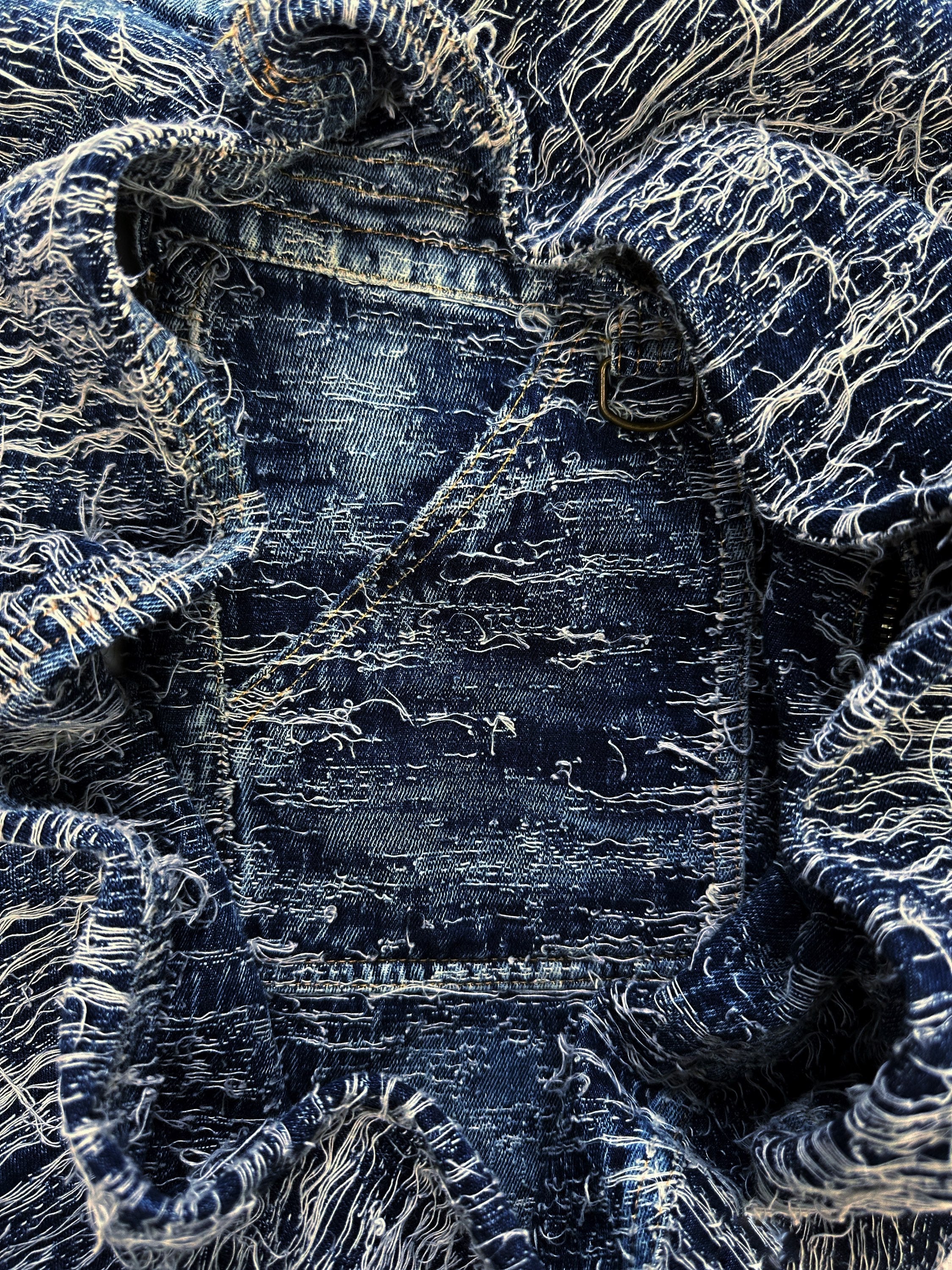 AW15 Blackmeans Artisanal ‘Boro’ Thrashed Blue Denim