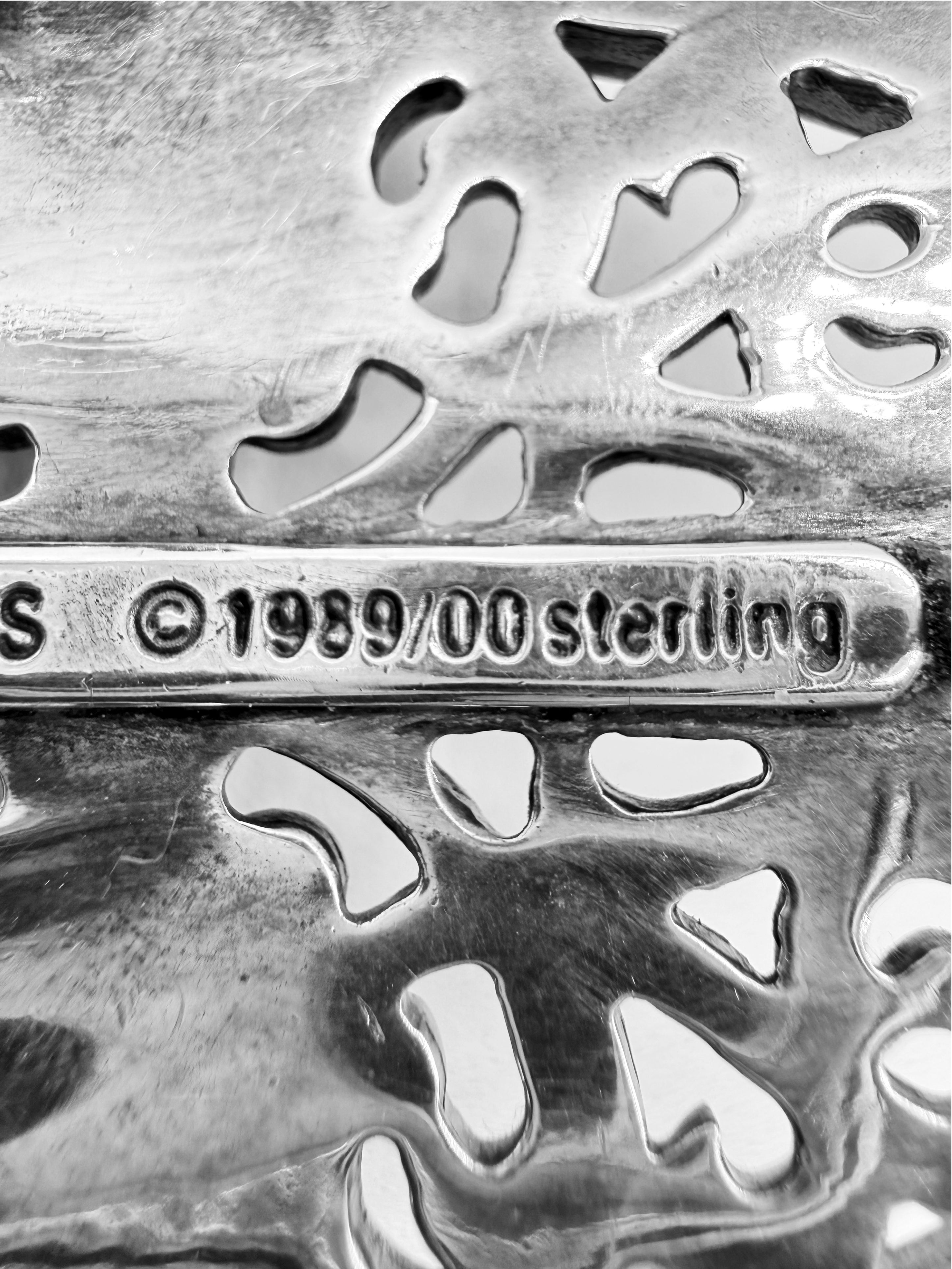 Chrome Hearts 1.5 in Oval .925 Silver Belt Buckle