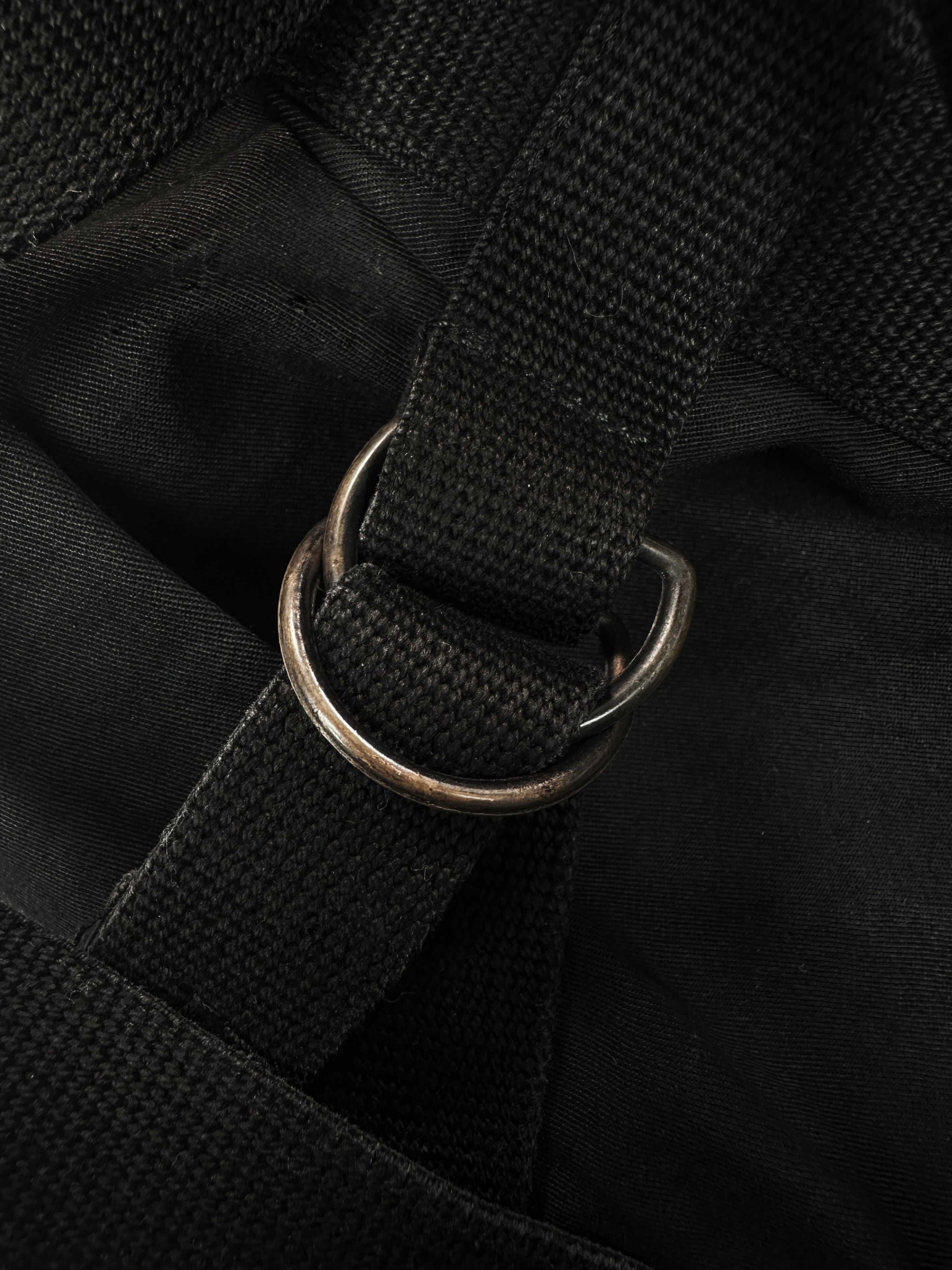 SS03 Raf Simons ‘Consumed’ Bondage Strap Black Nylon Pants
