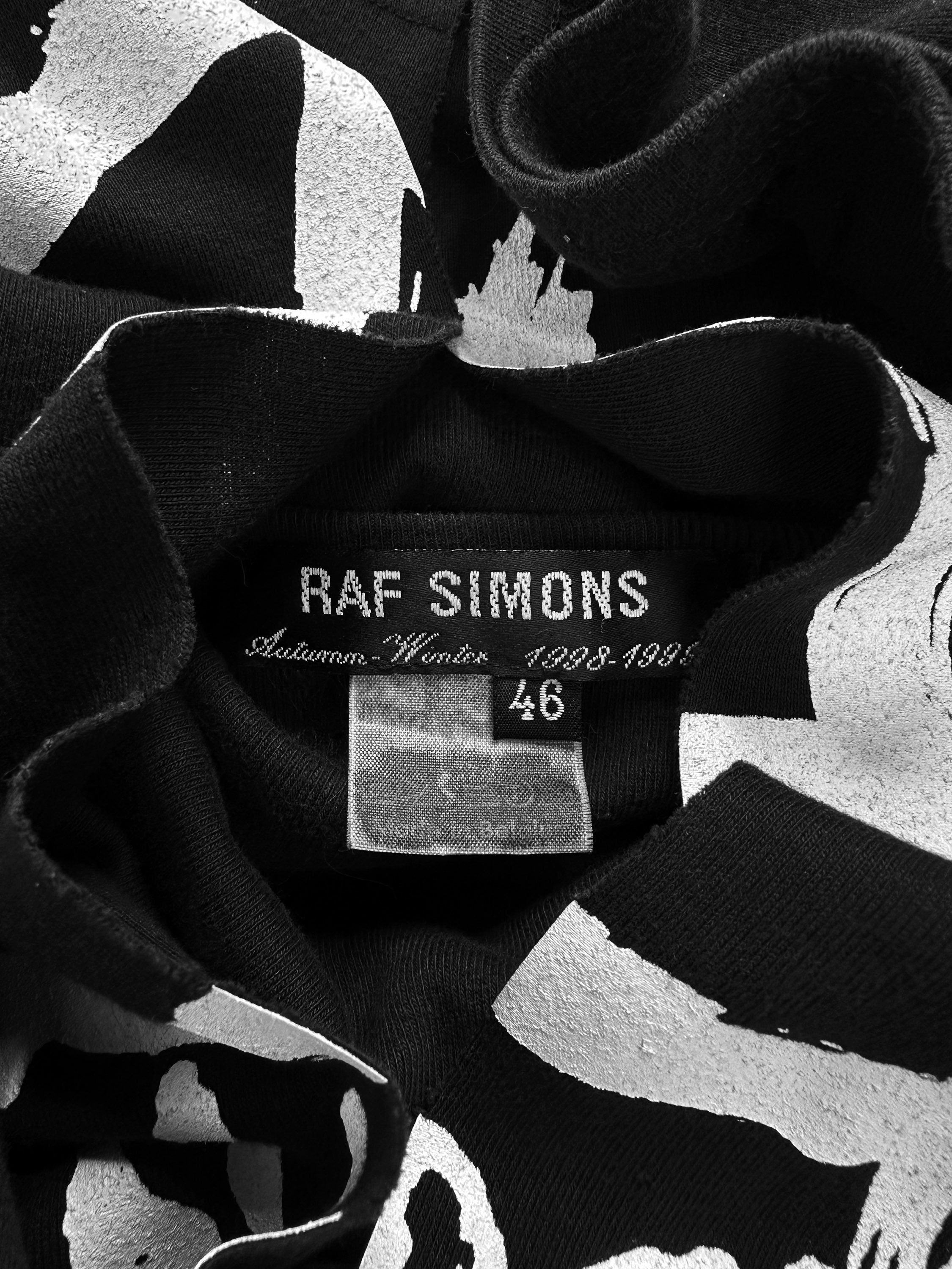 AW98 Raf Simons ‘Anarchy’ Motif Radioactivity Split T-Shirt