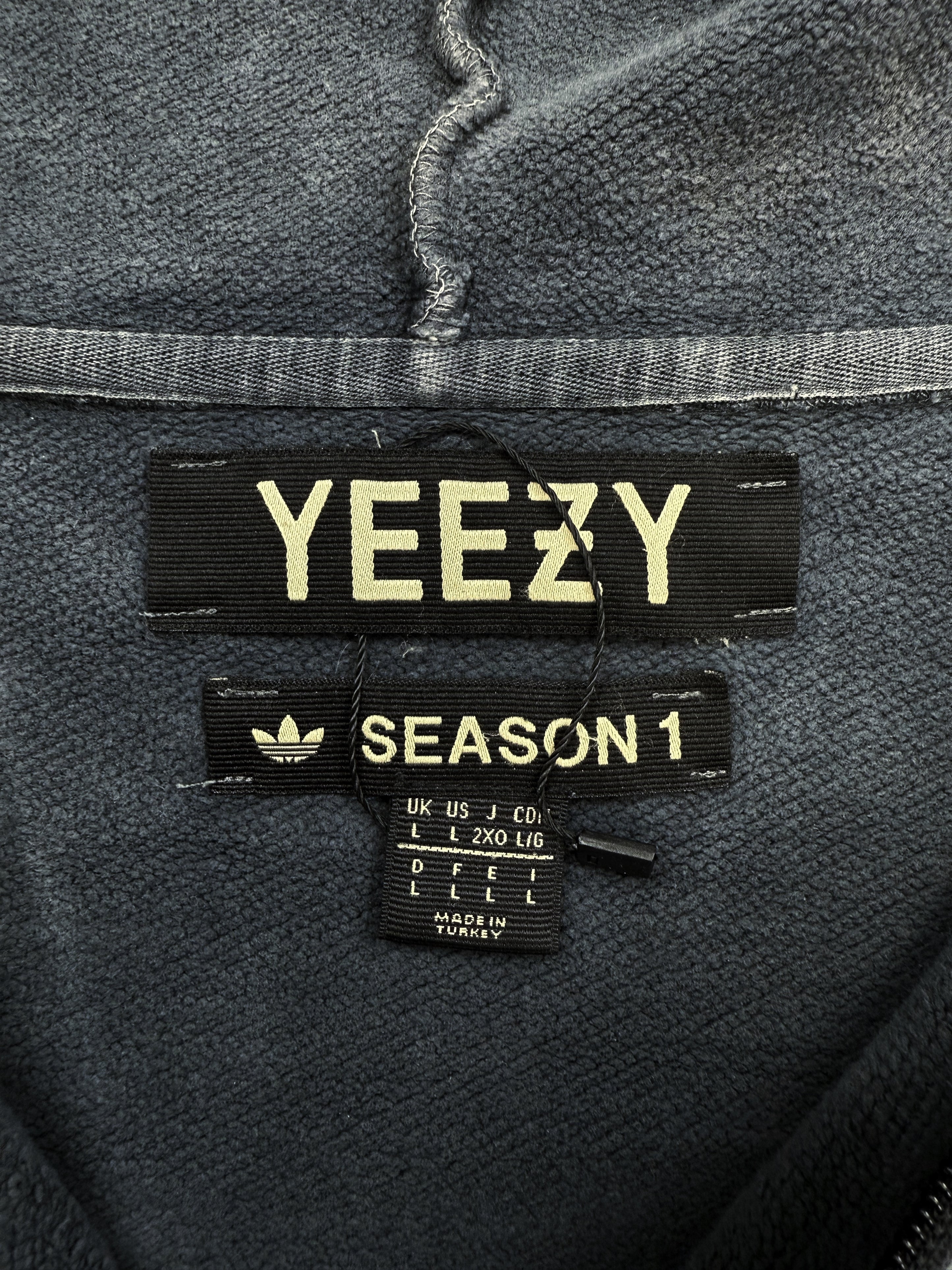 Yeezy Season 1 Quarter Zip Slate Blue Hoodie