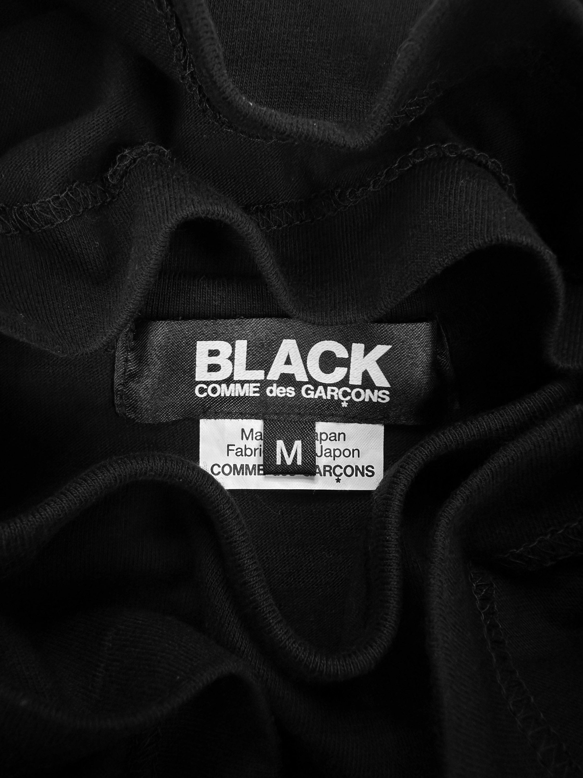 00s Comme des Garçons ‘Shhh…’ Black Slogan T-Shirt