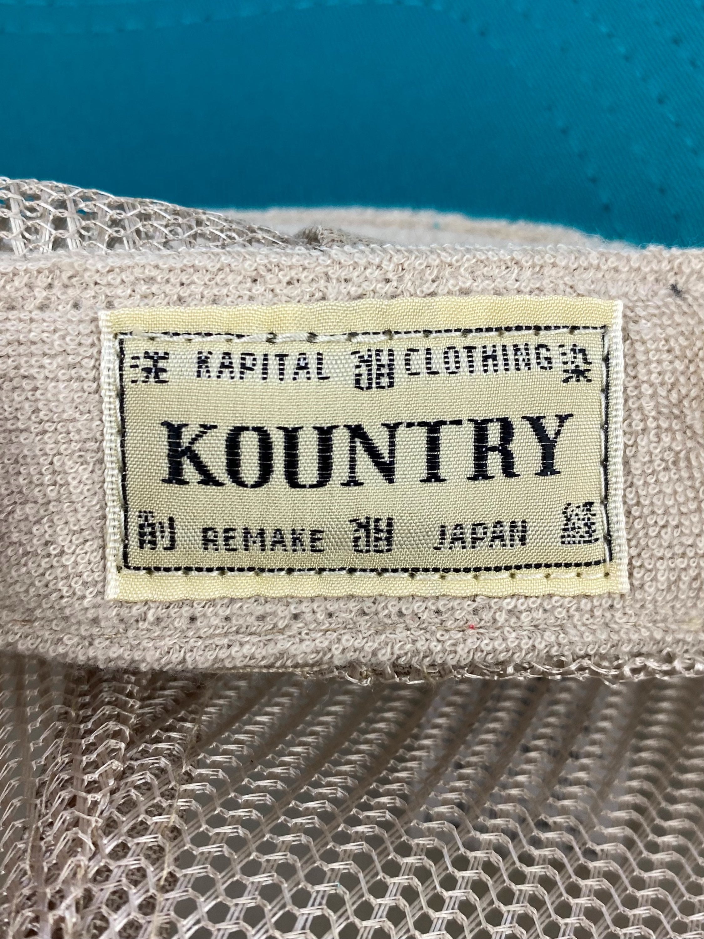 SS23 Kapital Kountry Two Tone Graphic Mesh Trucker Hat
