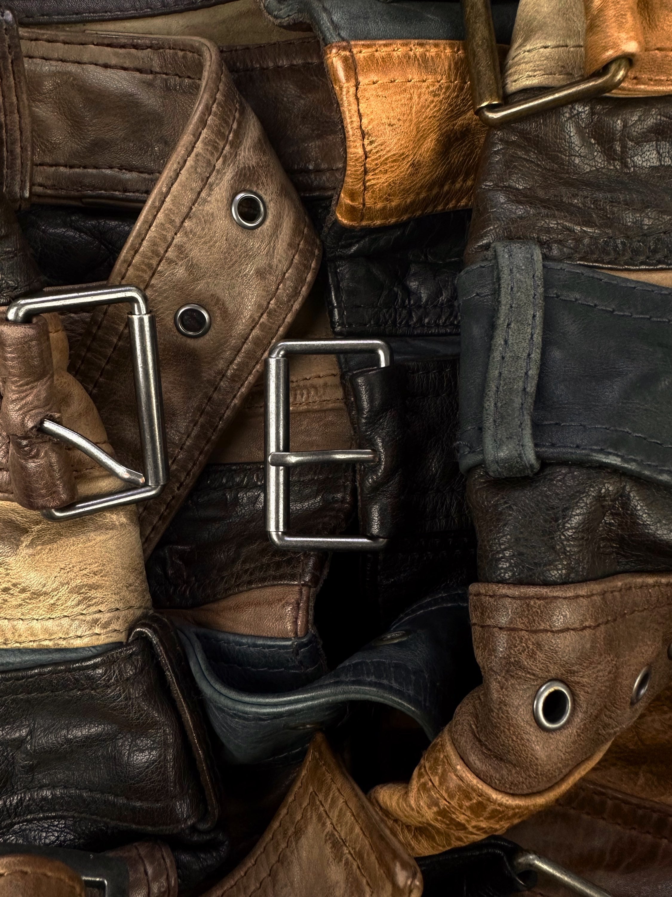 AW12 Maison Margiela x H&M ‘Belt’ Reworked Leather Jacket