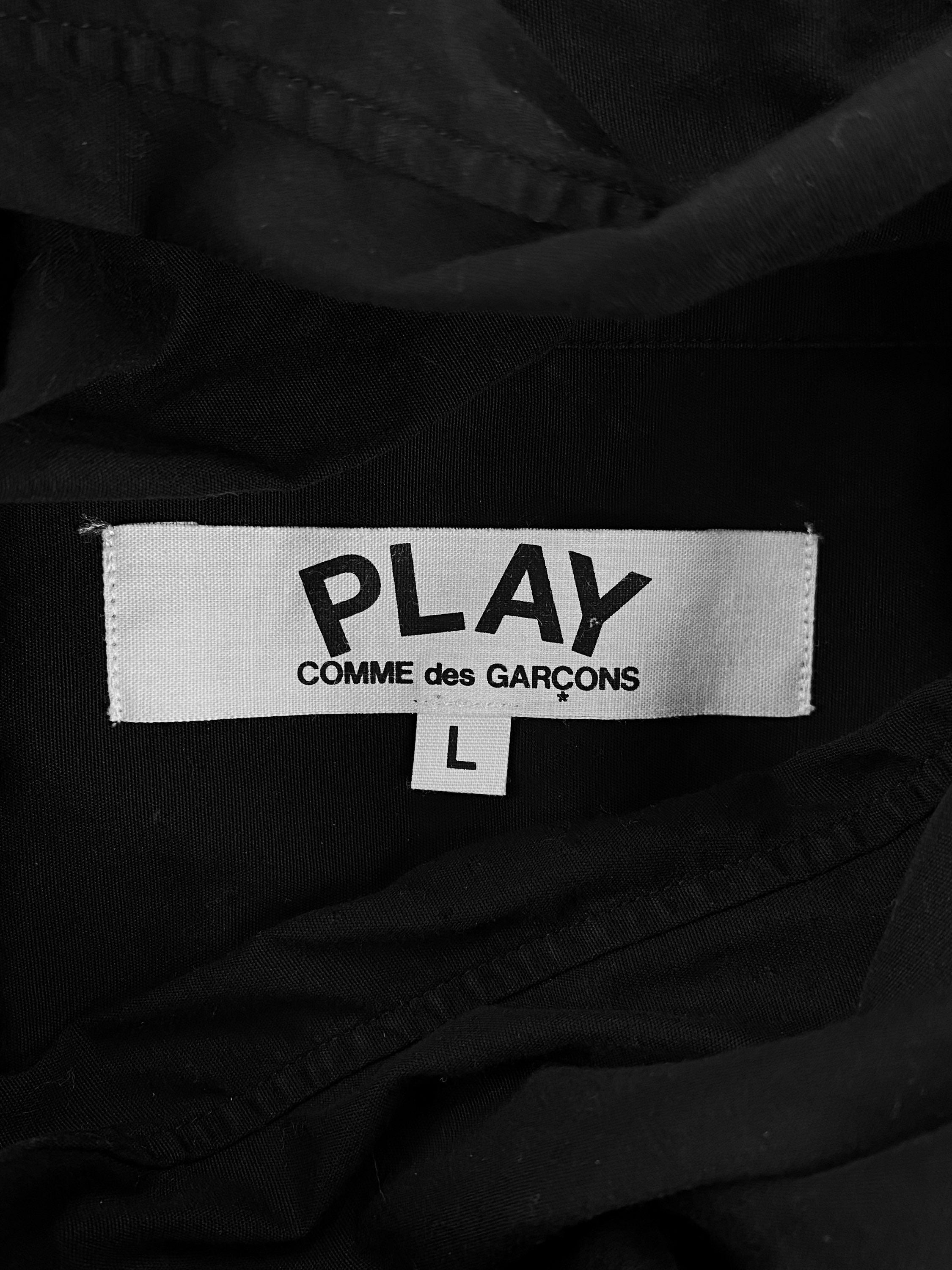 Comme des Garçons PLAY ‘Heart’ Motif Collared Longsleeve Shirt