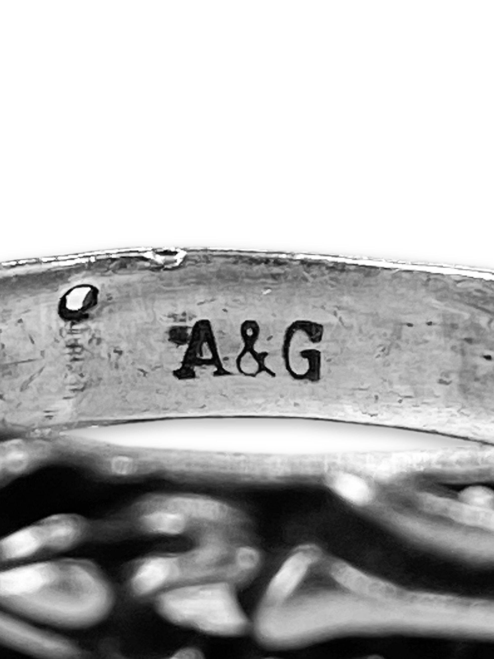 A&G Rock n’ Roll Couture .925 Silver Jewel Cross Ring