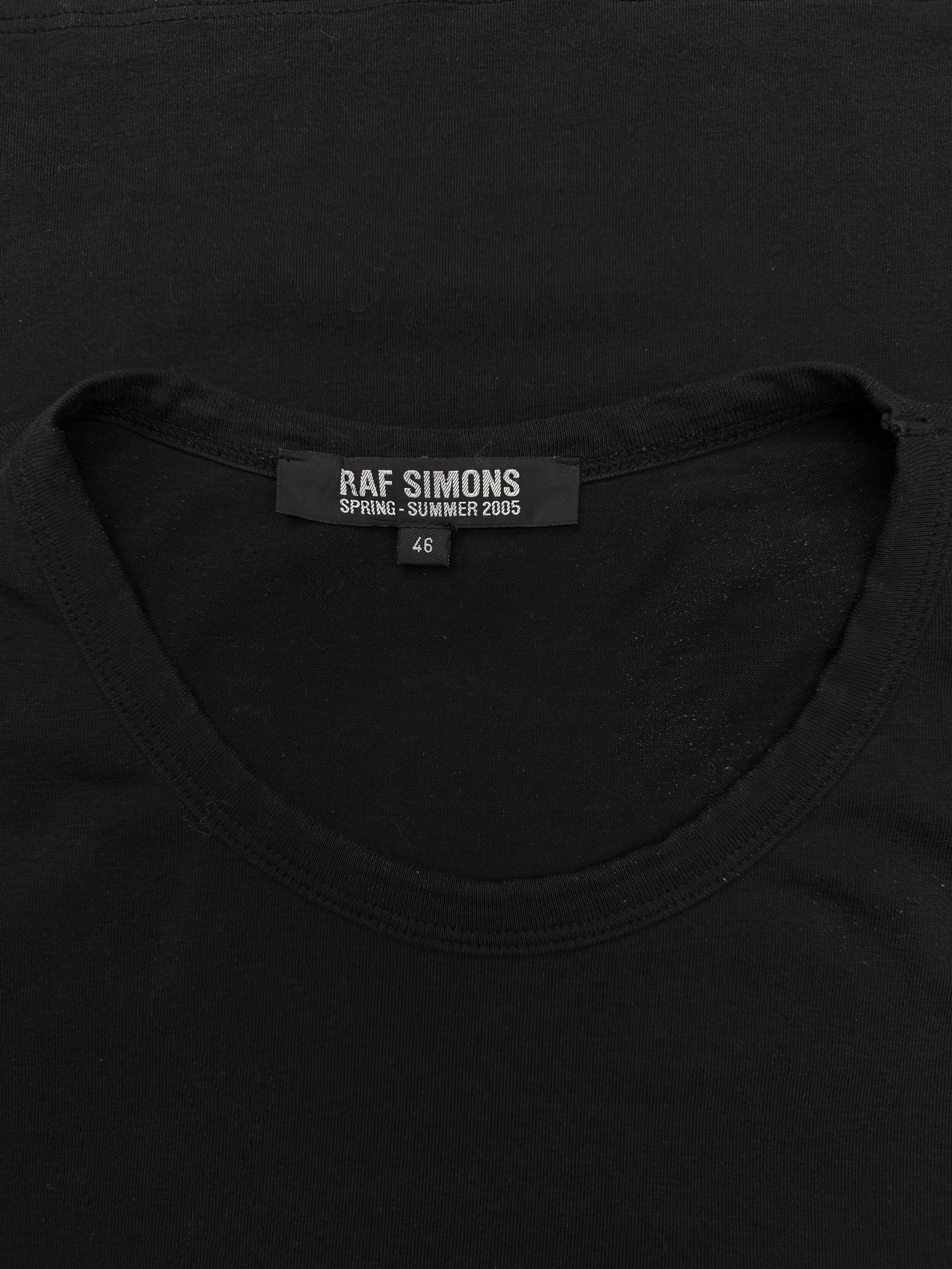 SS05 Raf Simons ‘Universe is Infinite’ Staff Black T-Shirt