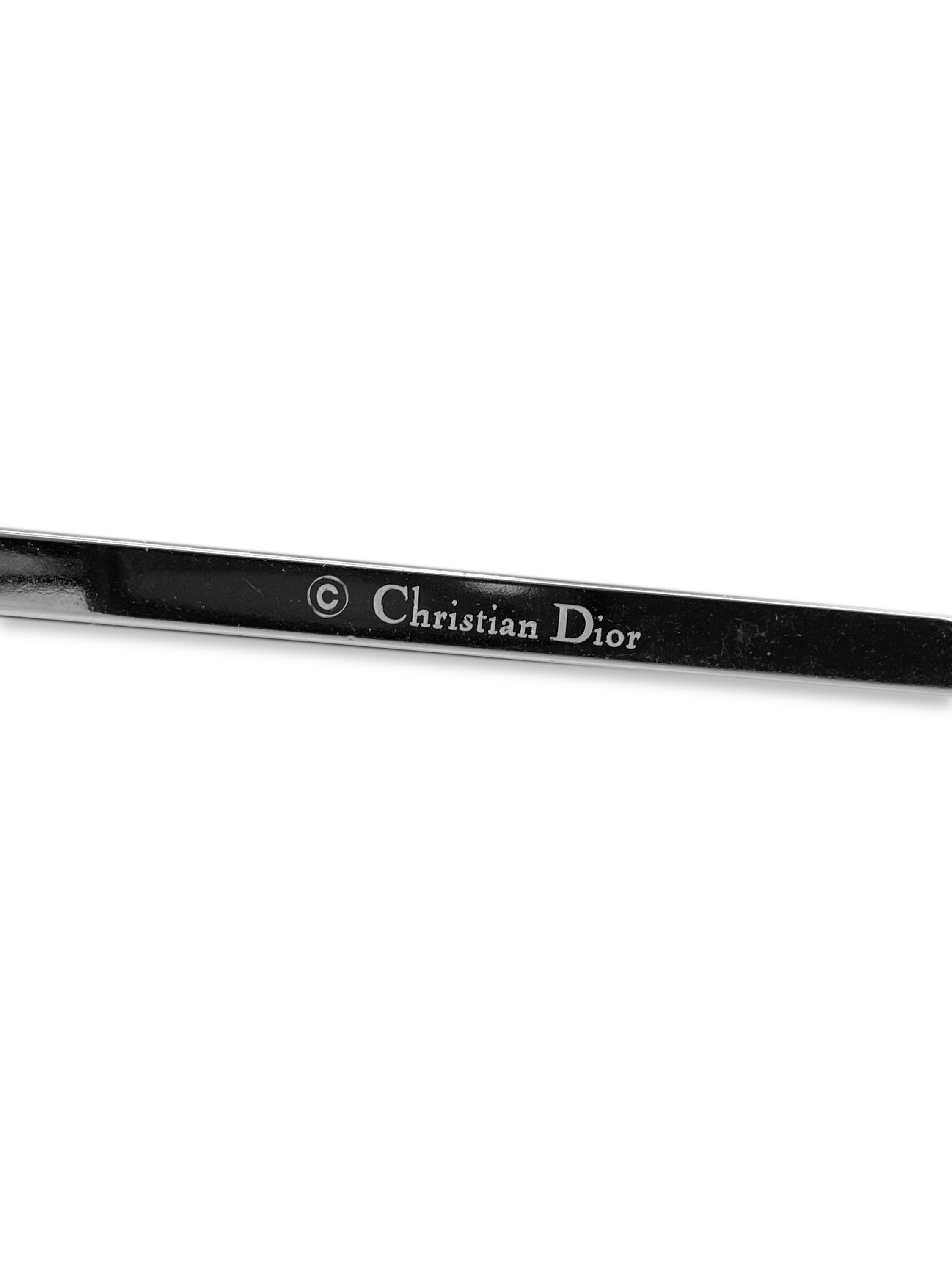 Dior Rose Tint Metallic Star Motif Etched Logo Sunglasses