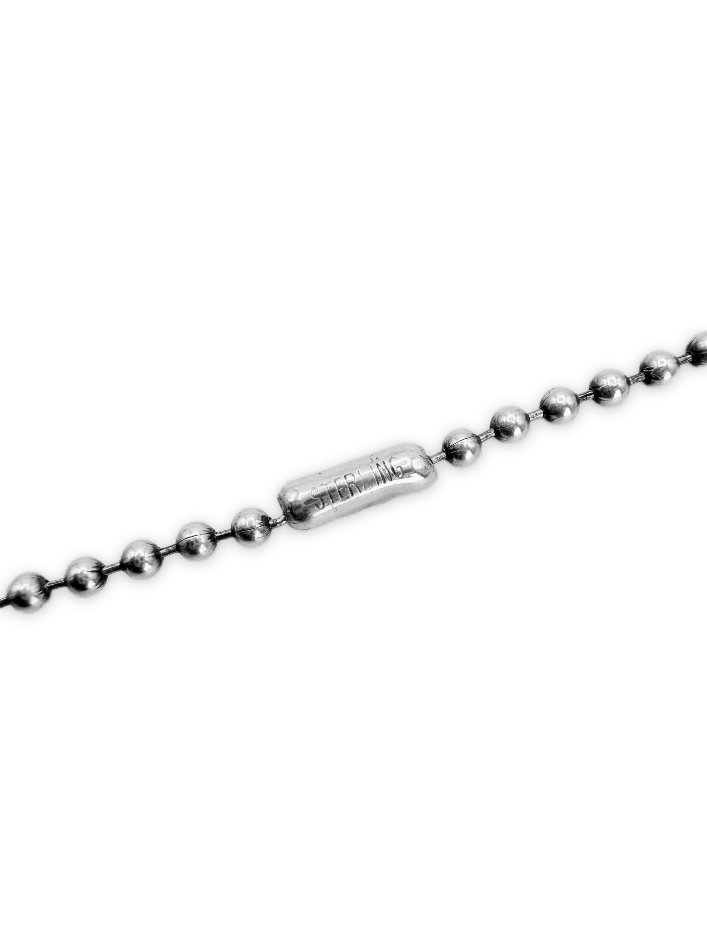Chrome Hearts .925 Silver 22 in Ball Chain Necklace