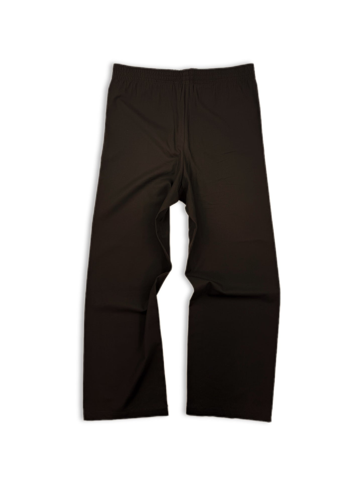 AW00 Raf Simons Confusion Wide Leg Brown Elasticated Sweat Pants