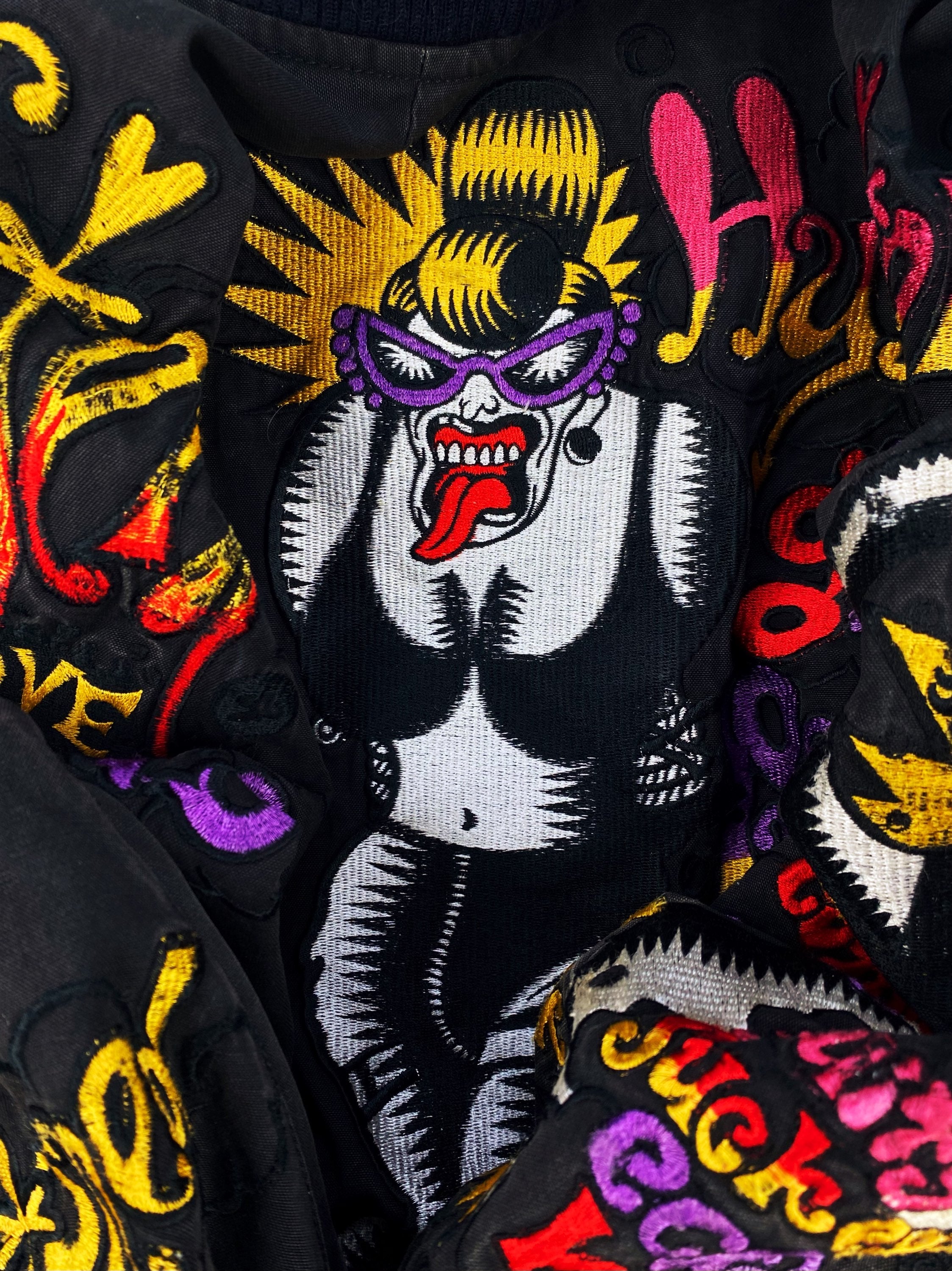 90s Hysteric Glamour ‘Pothead Punishment’ Ecstasy Bomber Jacket