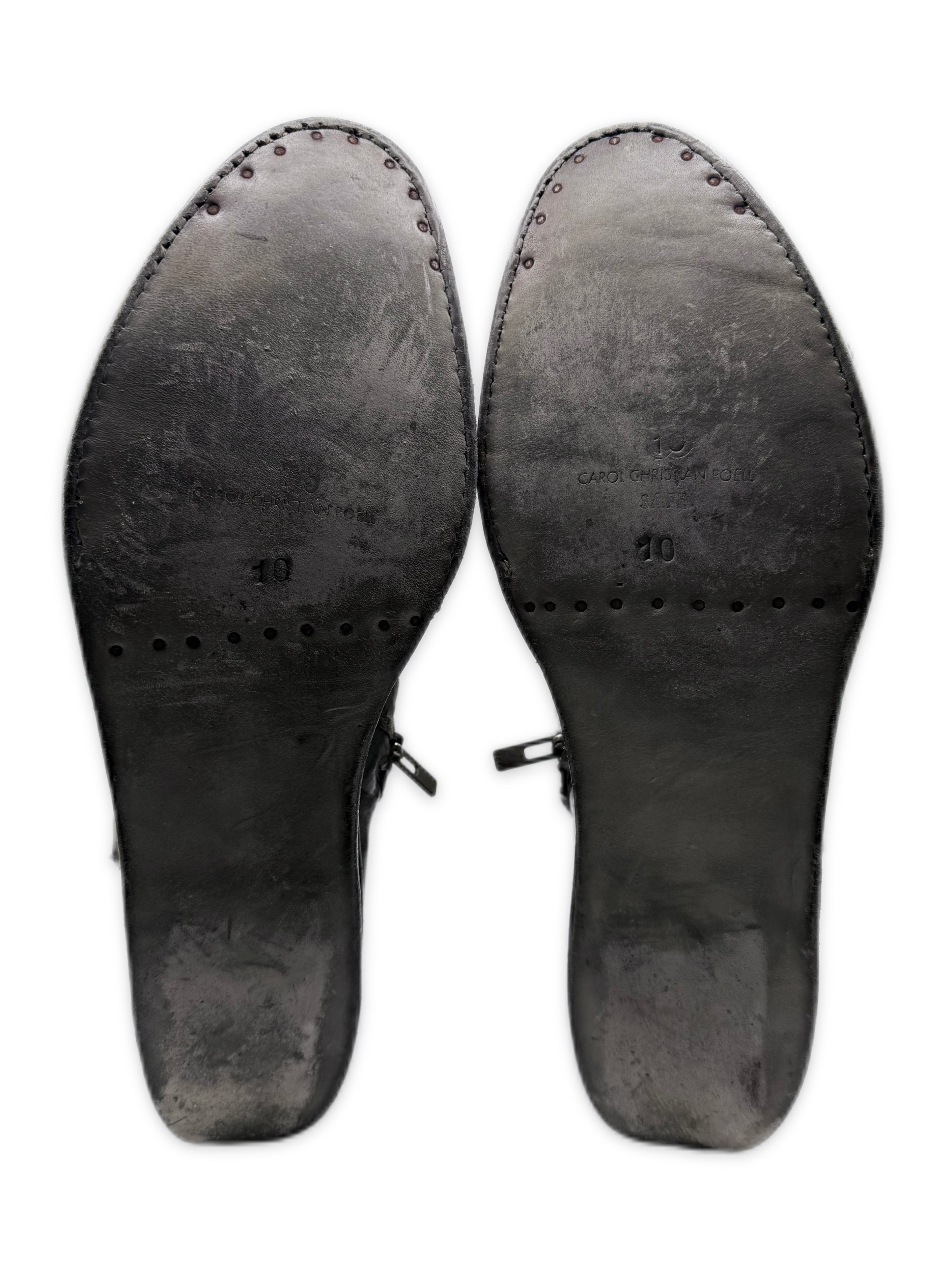 Carol Christian Poell ‘Prosthetic’ Tornado Zip Leather Boots