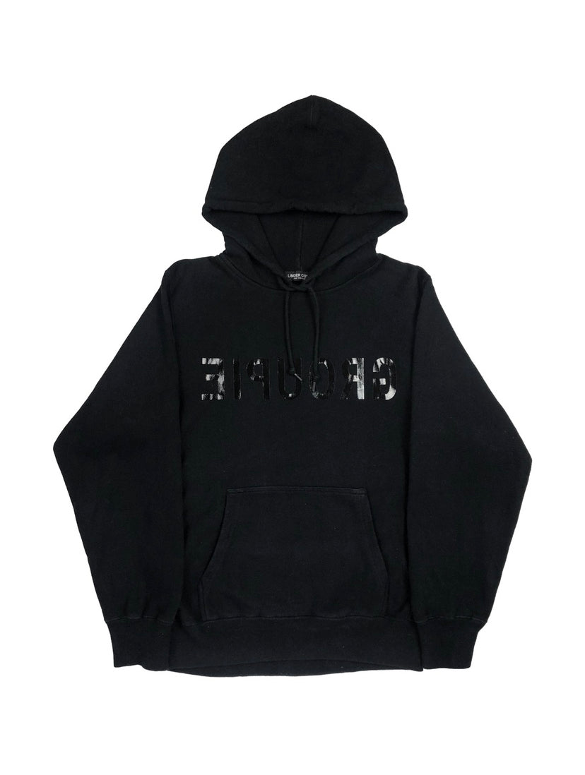 SS1999 UNDERCOVER “RELIEF” GROUPIE METALLIC GRAPHIC HOODIE