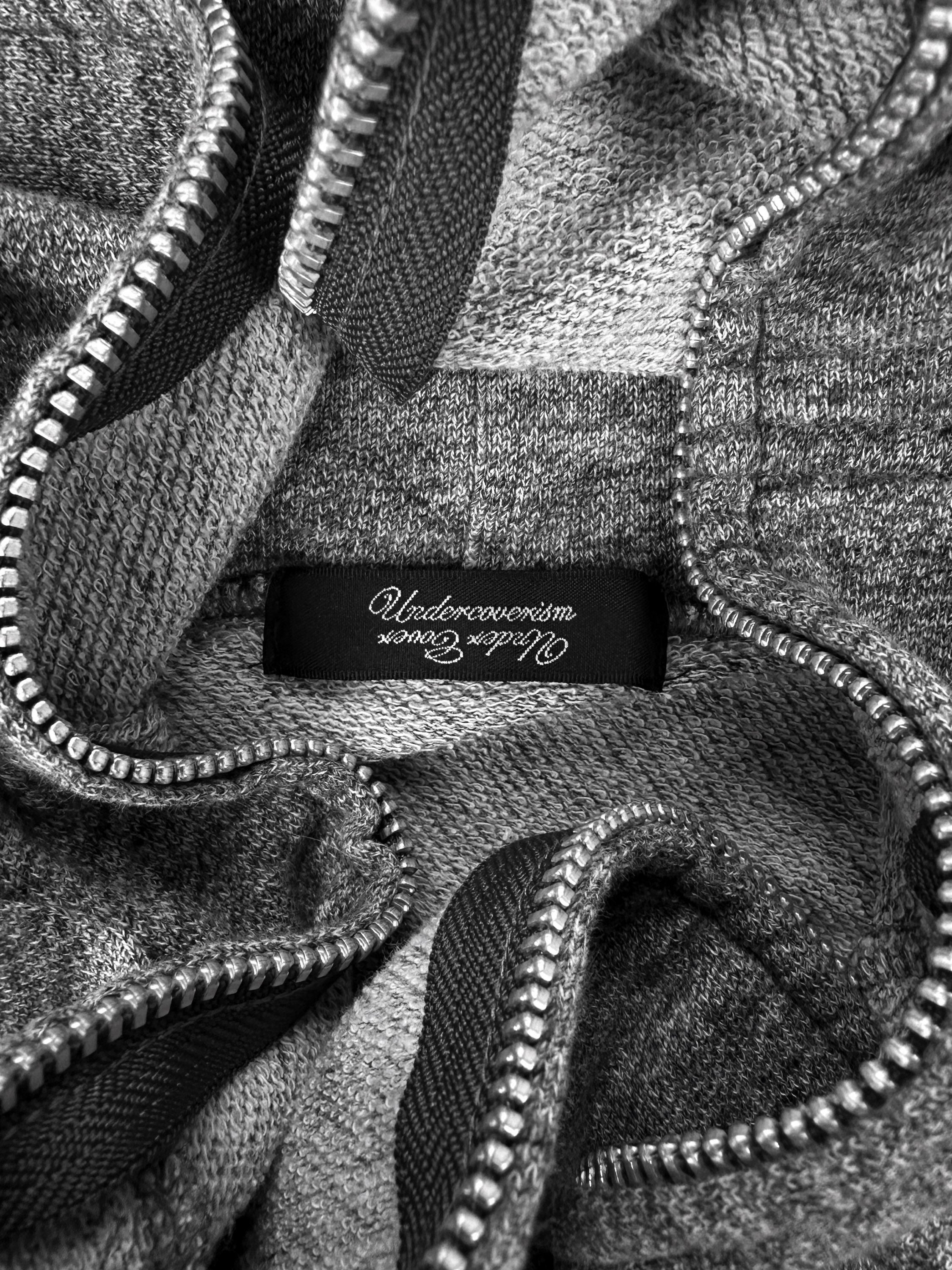 Undercover ‘Reverse Running’ Heather Grey Zip-up Hoodie