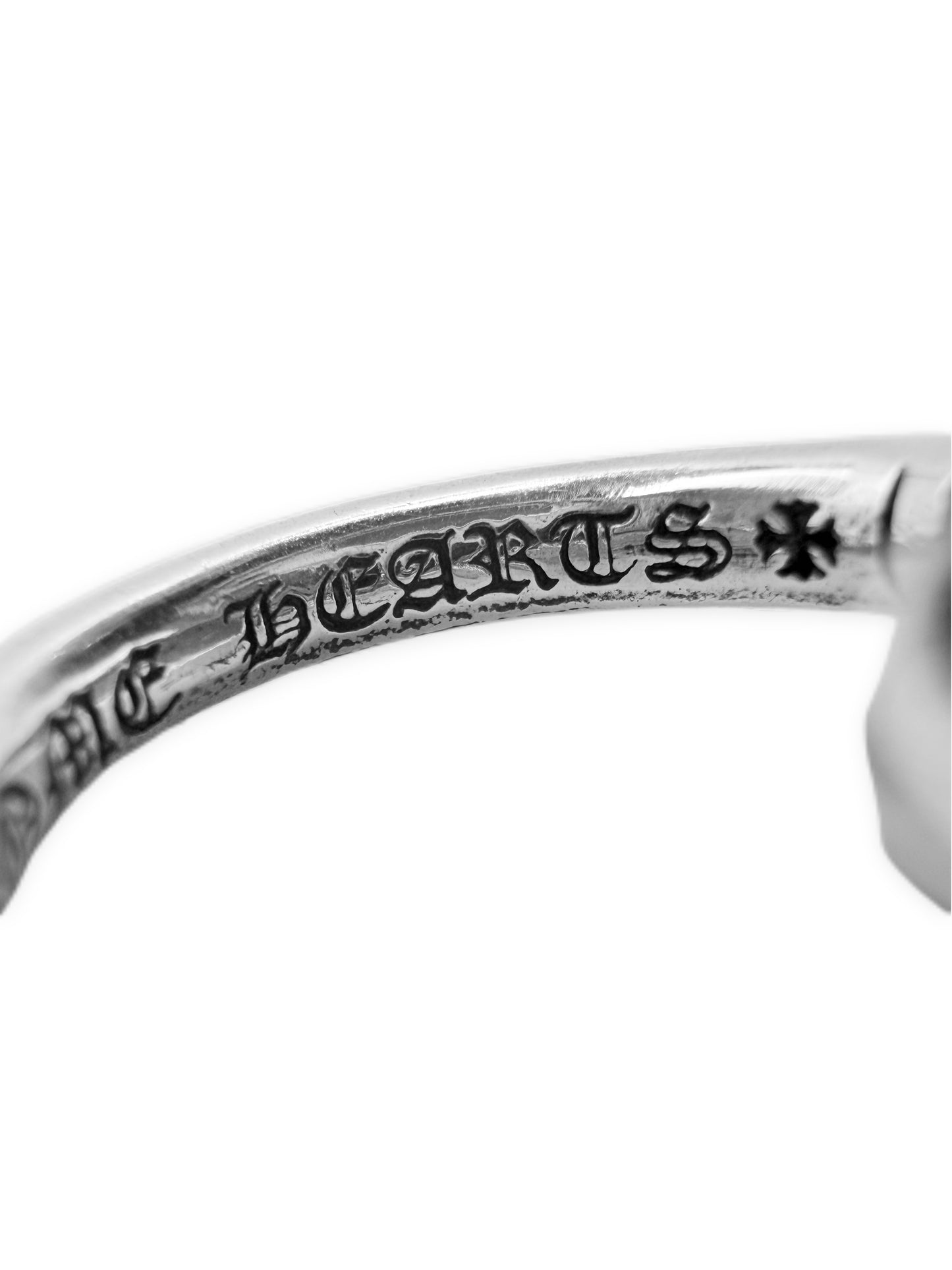 Chrome Hearts Nail Plus .925 Silver Etched Ring