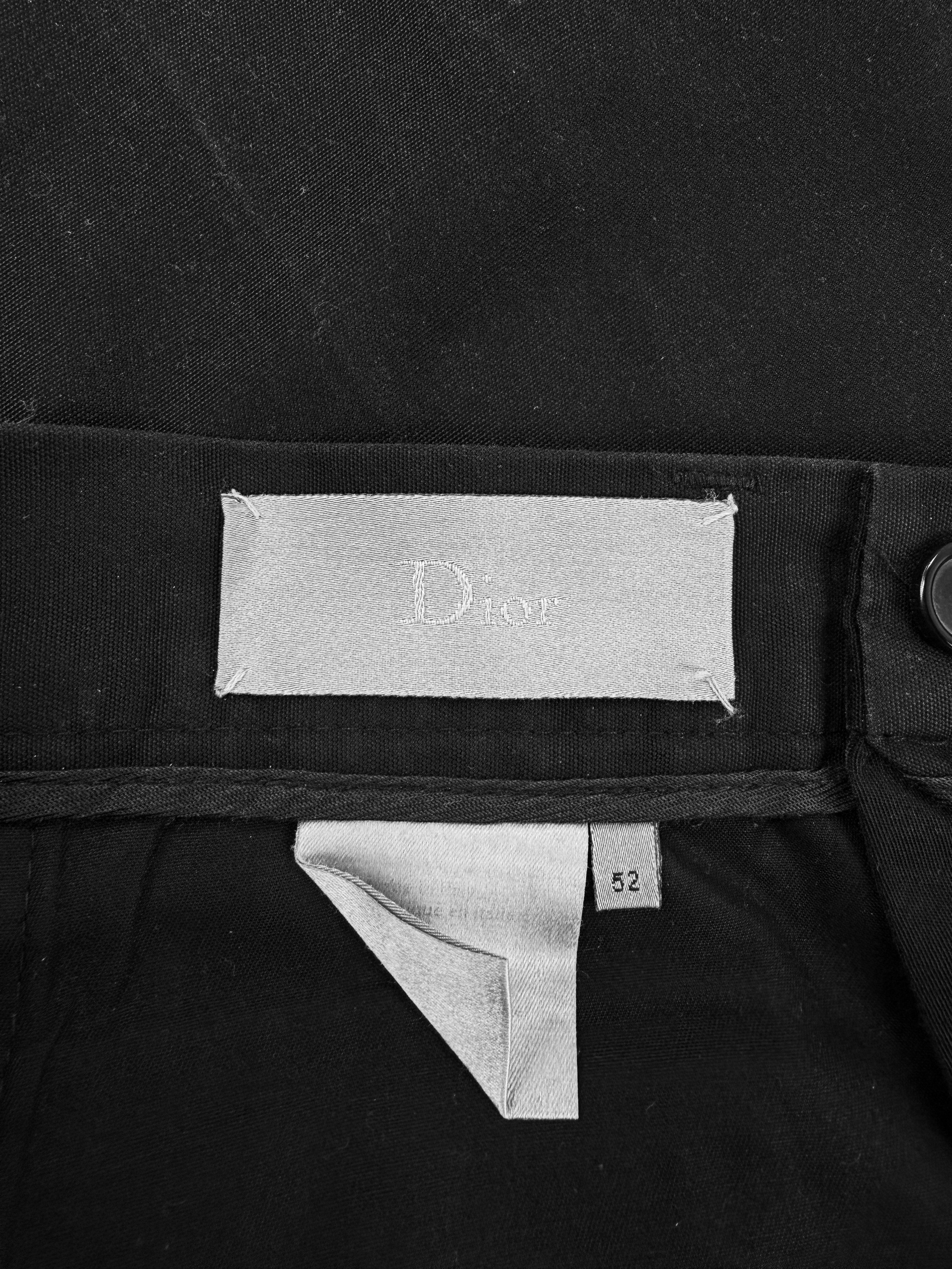 AW03 Dior Homme Luster Multi Pocket Runway Cargo Pants