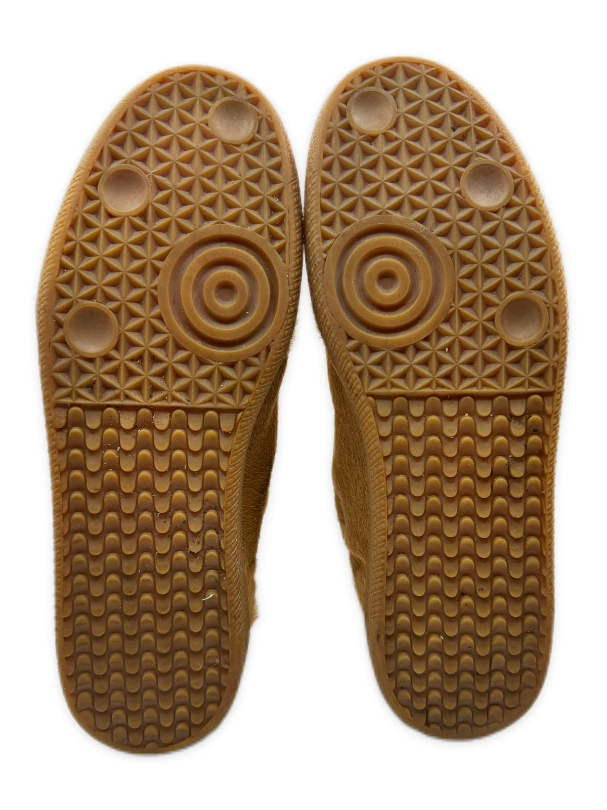 2013 Maison Margiela Beige Pony Hair Yeezus Future Hi-top Sneakers