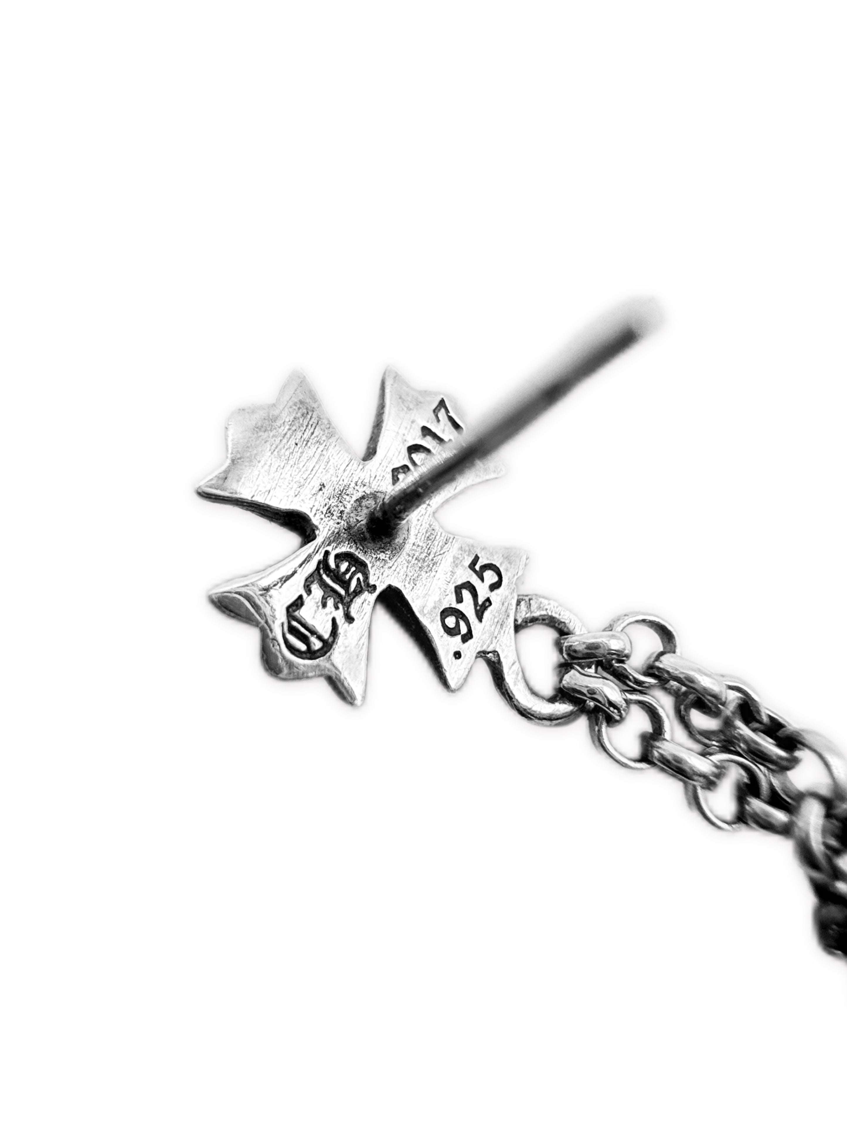 Chrome Hearts Dice Roll Chain Plus .925 Drop Earring