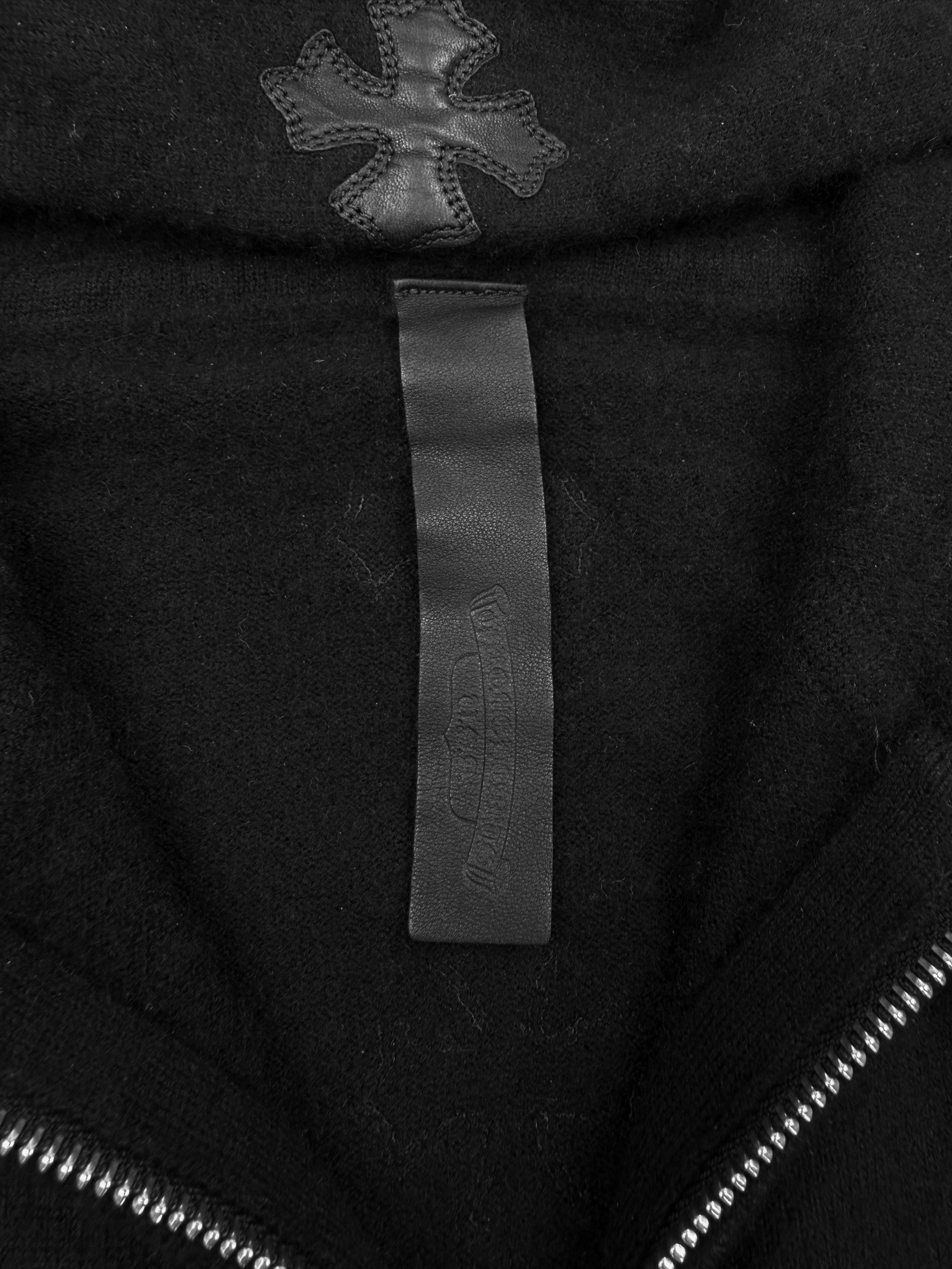 Chrome Hearts Plus Spine Patch Cashmere Dagger Zip Hoodie