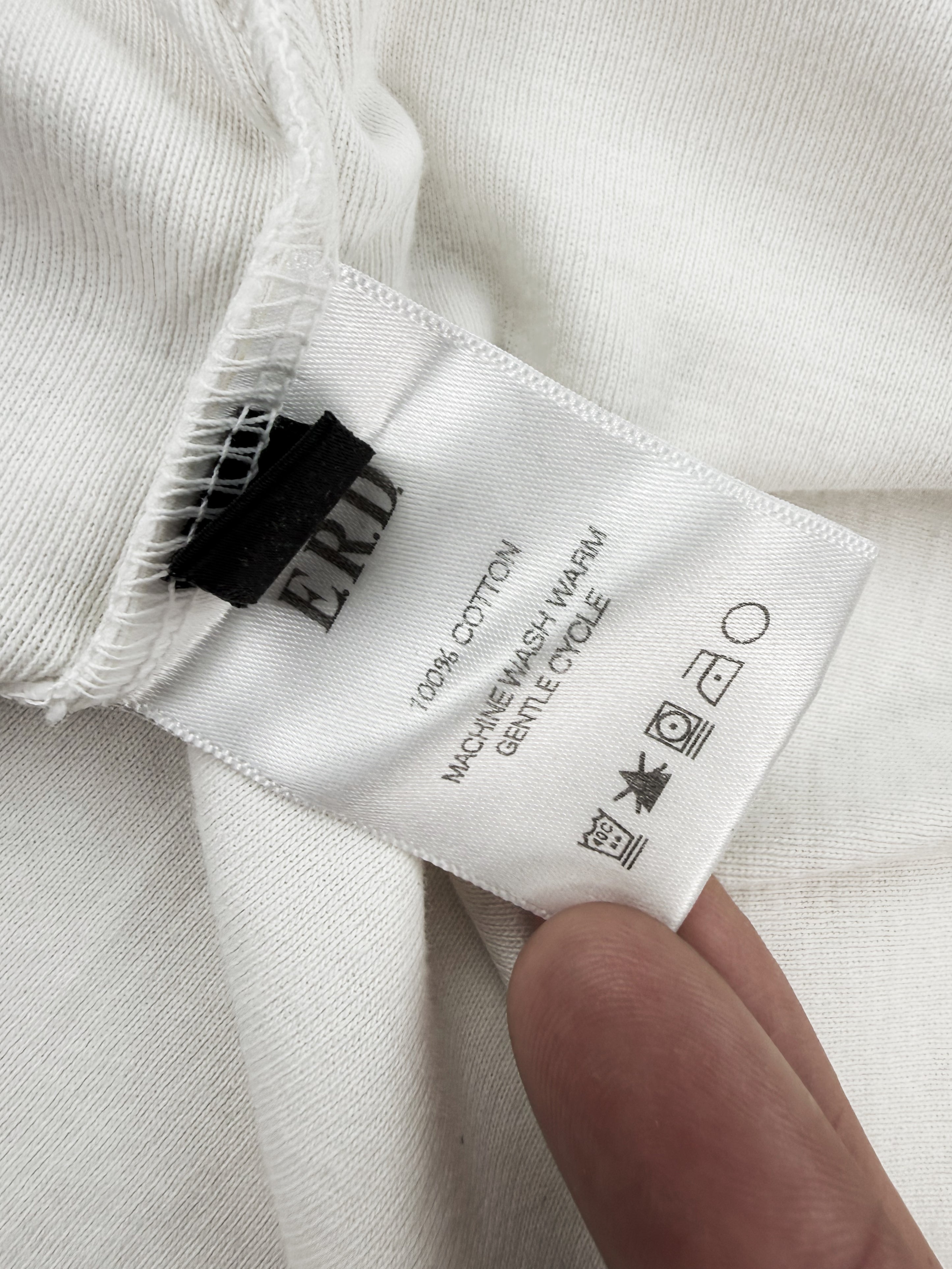Enfants Riches Deprimes ‘Erotica’ White Ribbed T-Shirt