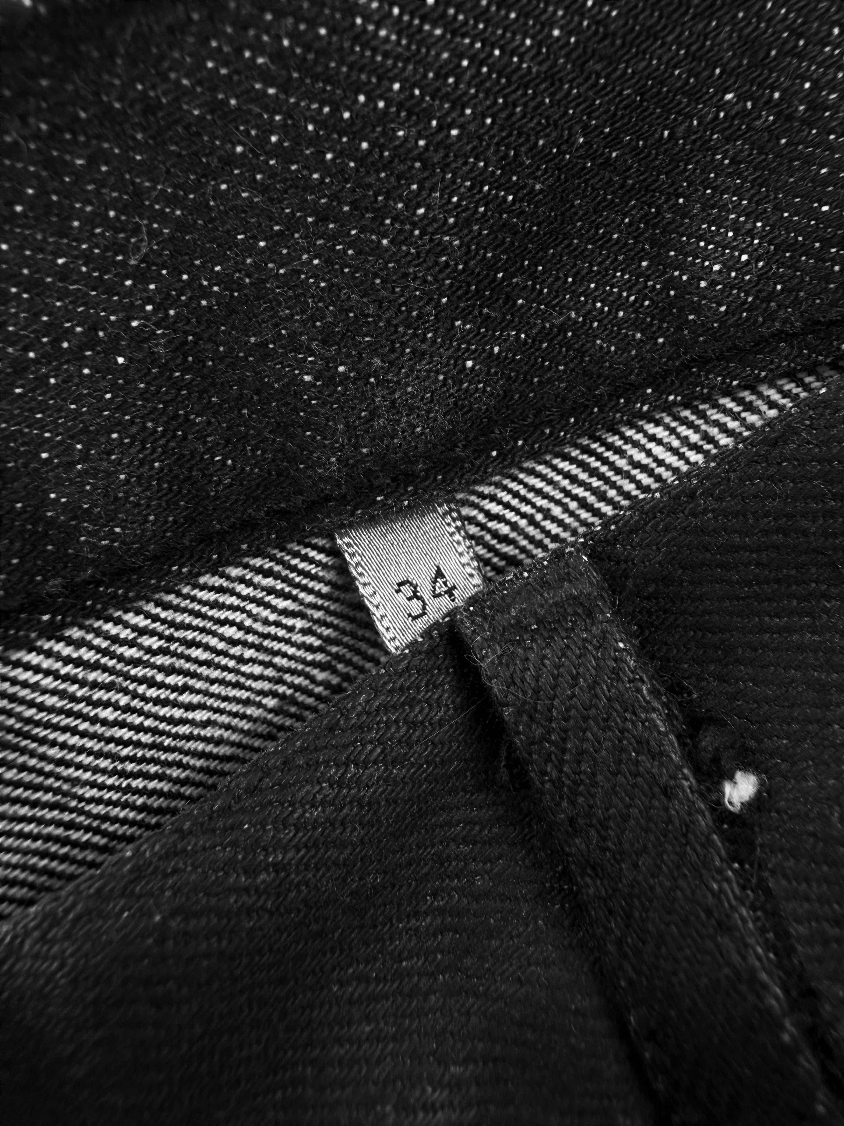 SS04 Dior Homme ‘Strip’ Runway Unaltered Distressed Wax Denim Jeans