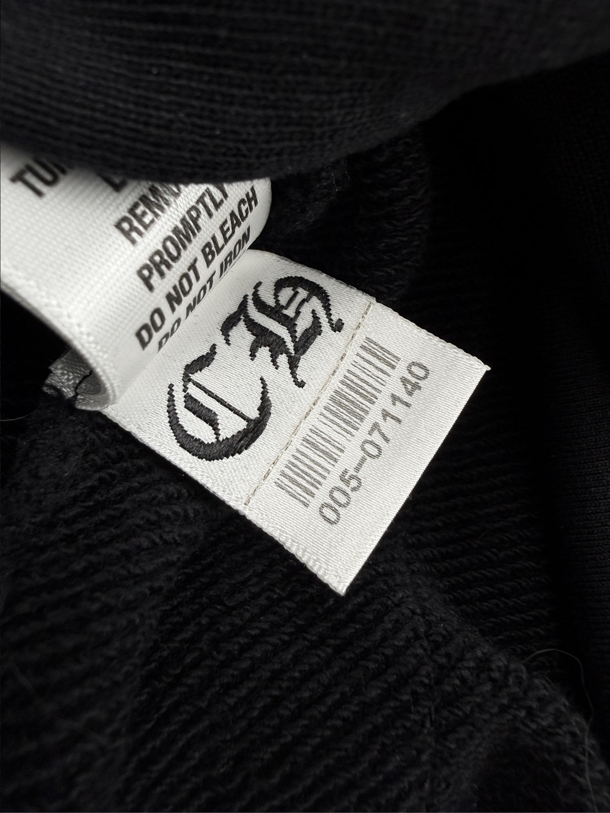 Chrome Hearts Floral Leather Patch Dagger Zip Black Hoodie