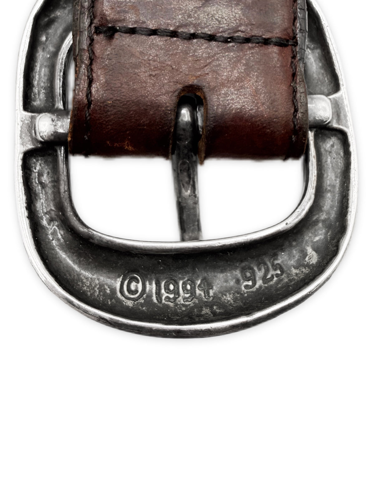 Chrome Hearts Gunslinger 1.5 in Brown .925 Silver Belt