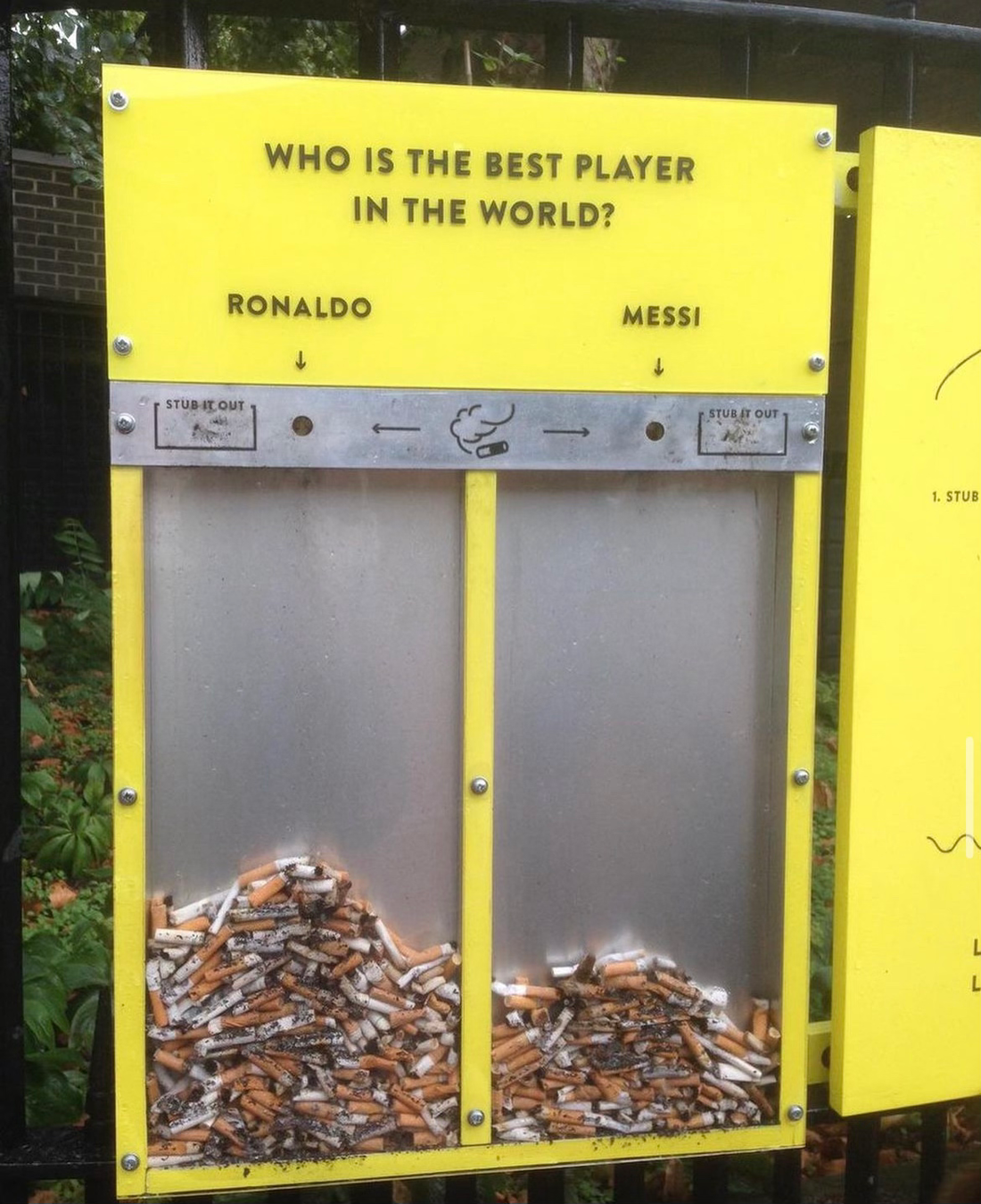 Cigarette Butt Polls Placed Around the UK to Prevent Littering (2021)