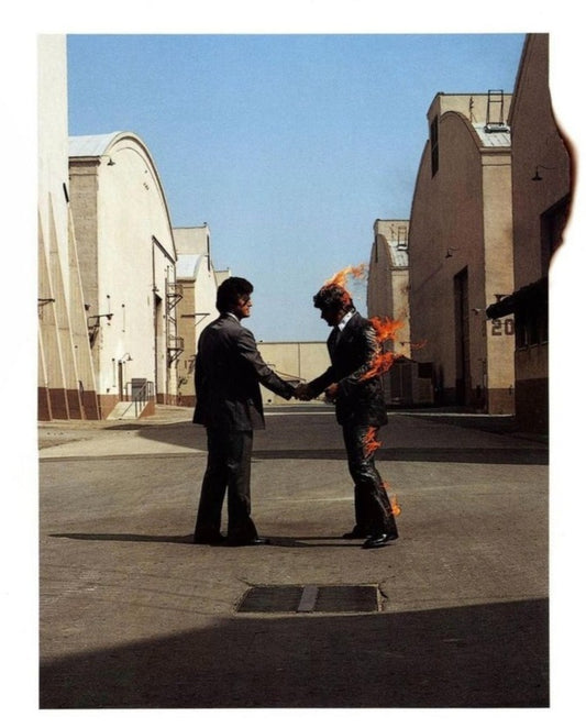The Flaming Cover Behind Pink Floyd's 1979 Album - 'Wish You Were Here'