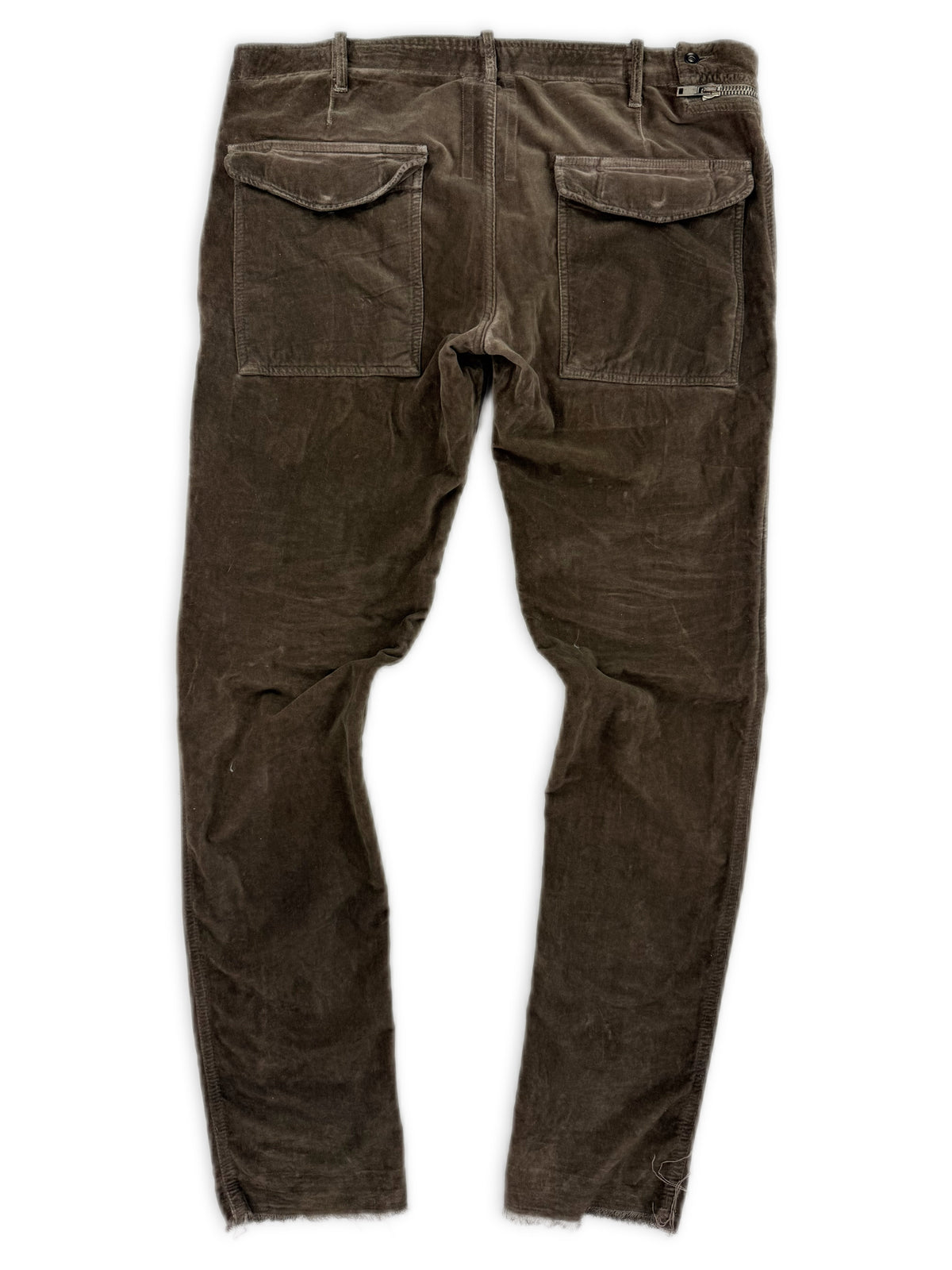SS08 Rick Owens ‘Aircut’ O&amp;M Brown Corduroy Double Layer Pants