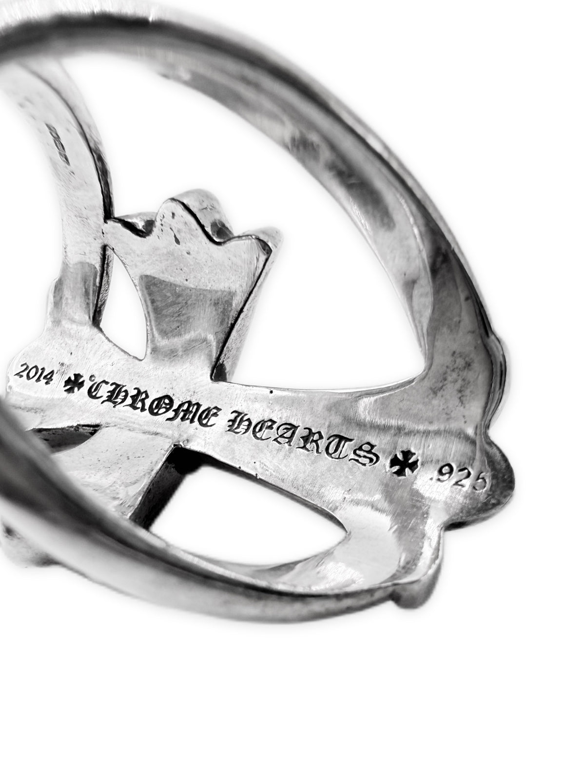 Chrome Hearts Diamond Pavé Factory Set Infinity .925 Silver Ring