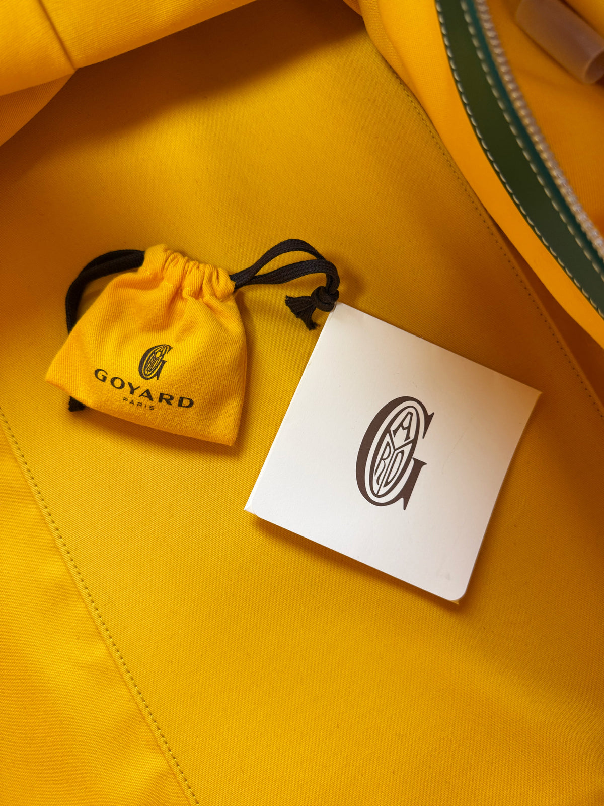 Goyard Boeing 55 Green Canvas Goyardine Monogram Duffle Bag