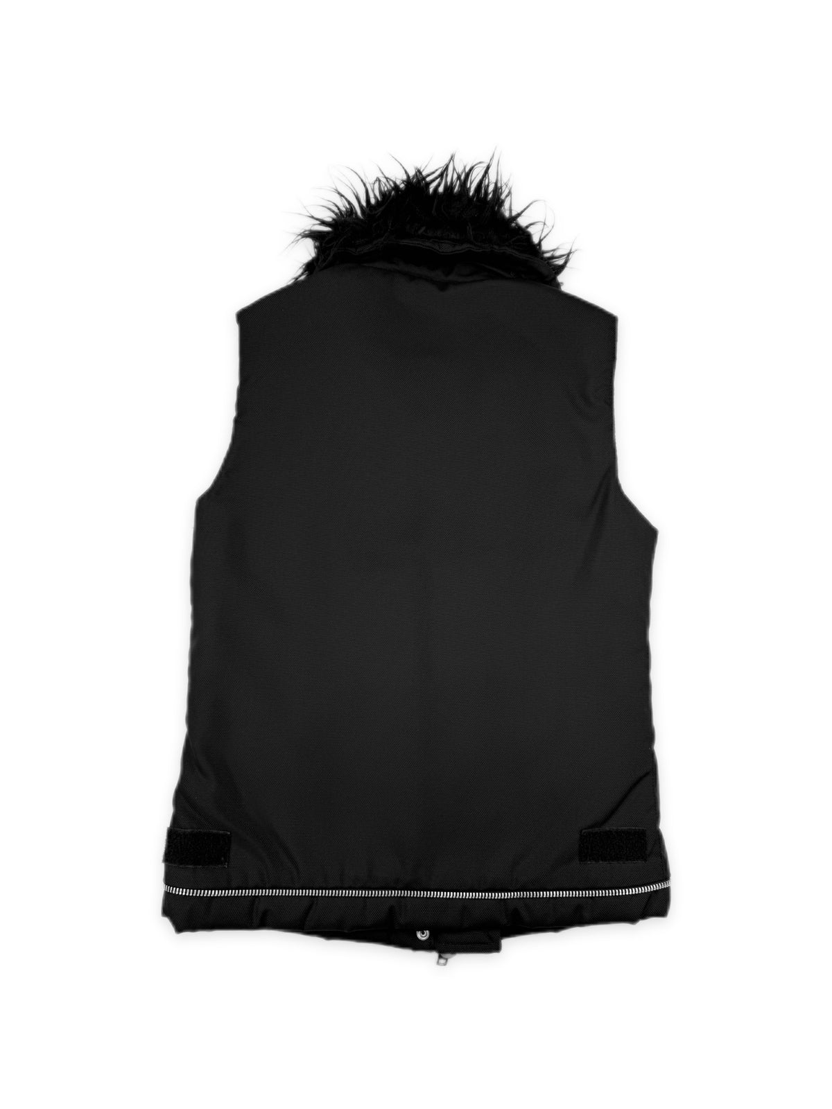 AW99 Helmut Lang Ballistic Astro Fur Black Nylon Bondage Vest