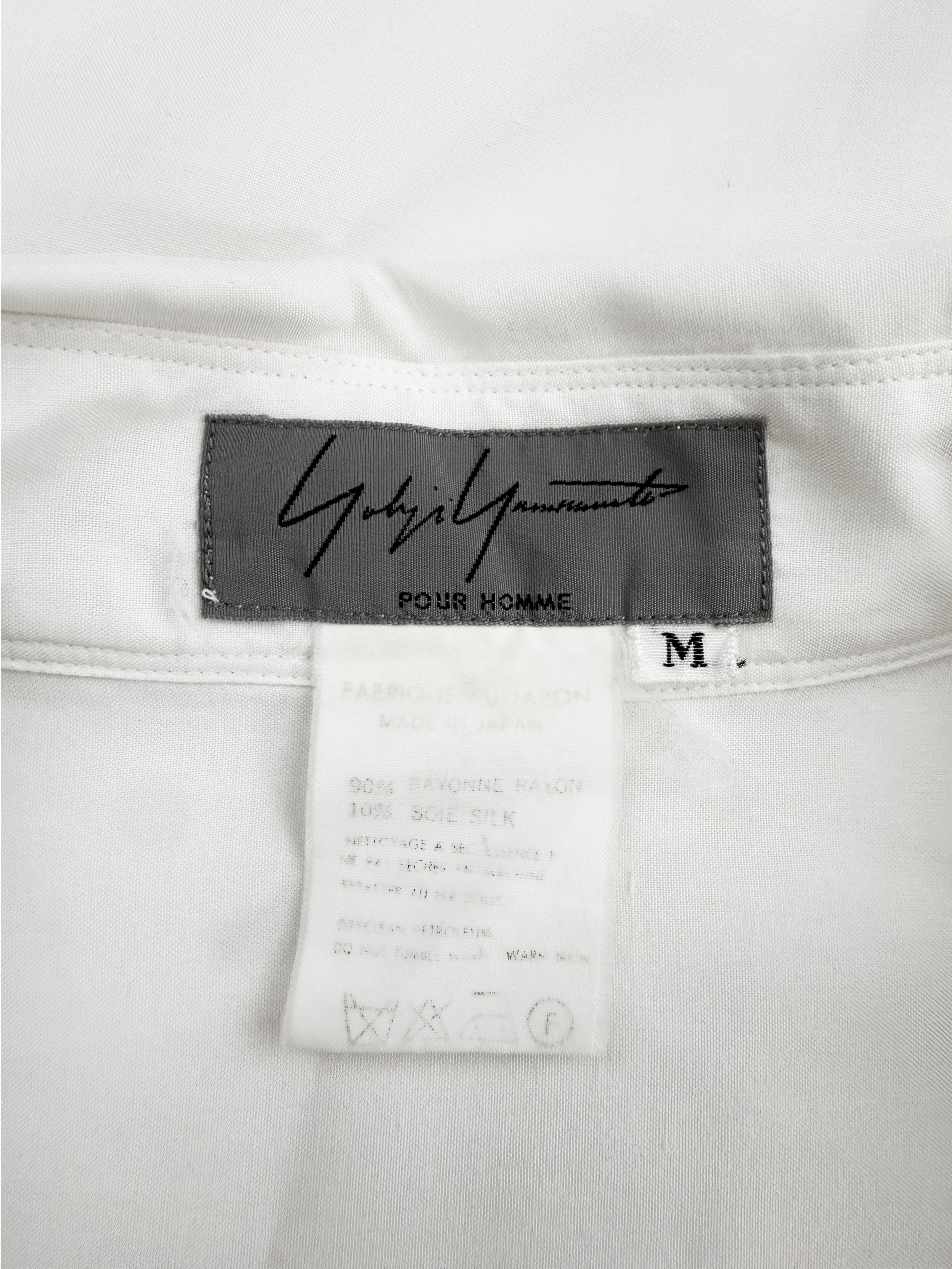AW91 Yohji Yamamoto 6.1 The Men Go Yohji Go Pin Up White Shirt