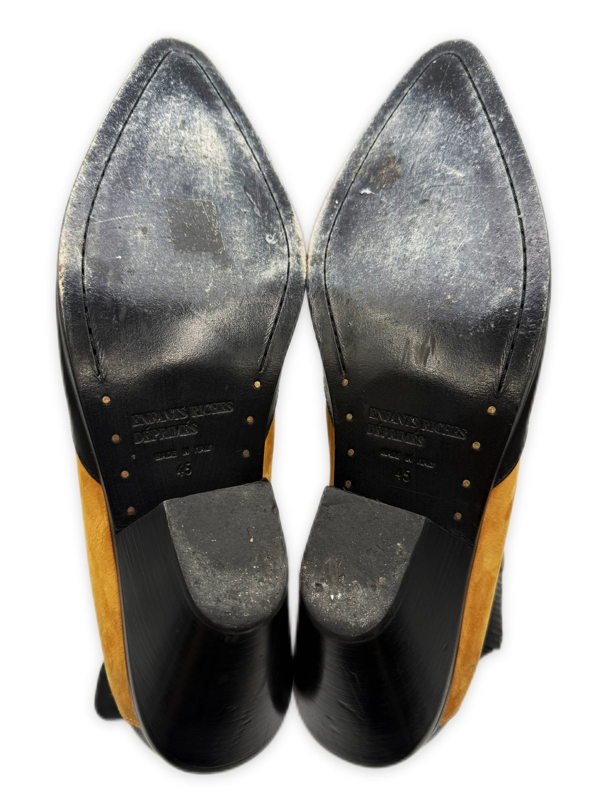 AW20 Enfants Riches Deprimes ‘Midnight’ Suede &amp; Black Leather Cuban Boots