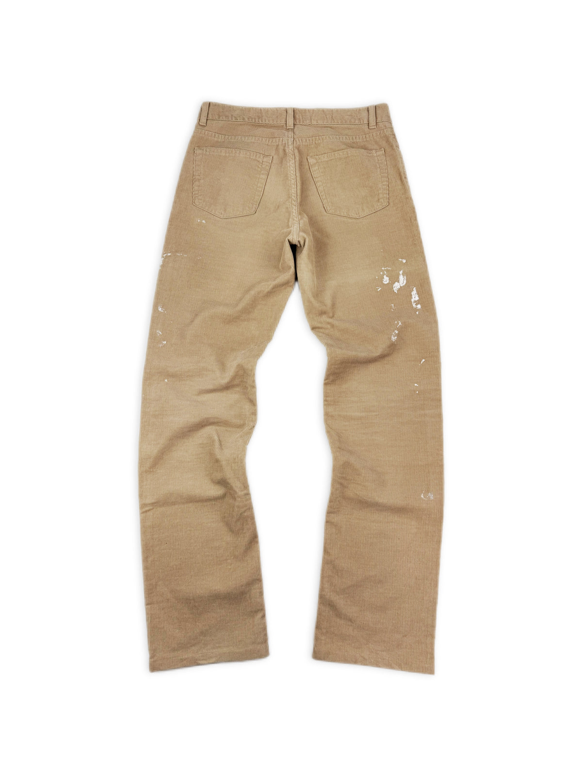 00s Helmut Lang Painter Corduroy Beige Boot Cut Pants