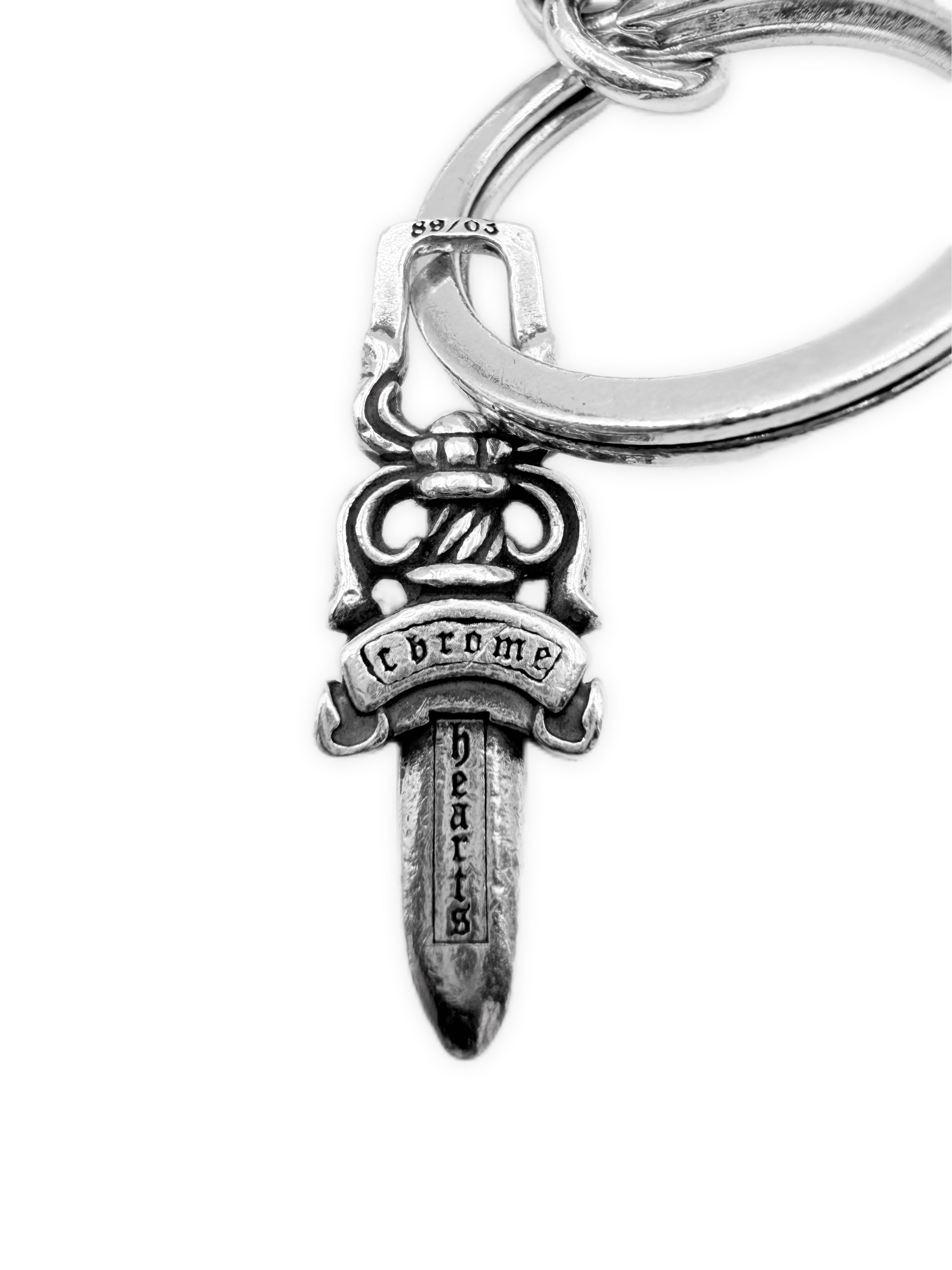 Chrome Hearts XL Cross Dagger .925 Silver Keychain