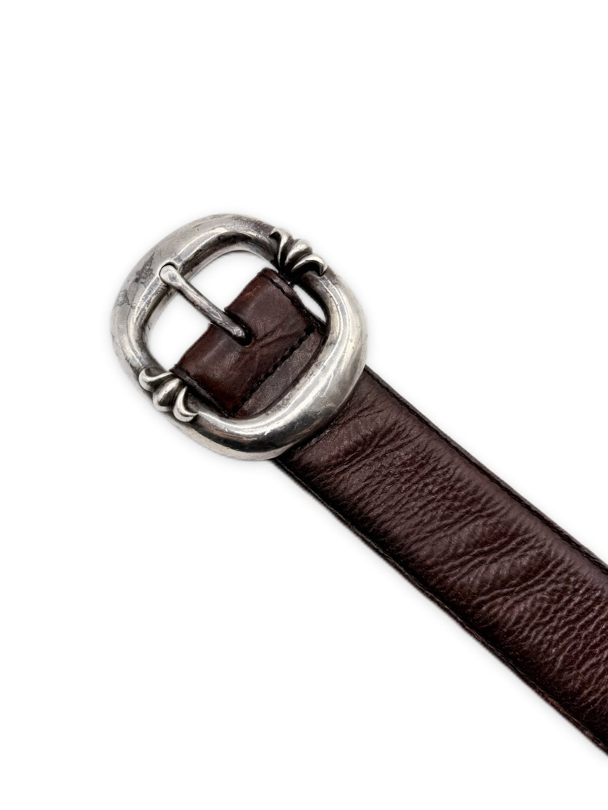 Chrome Hearts Gunslinger 1.5 in Brown .925 Silver Belt